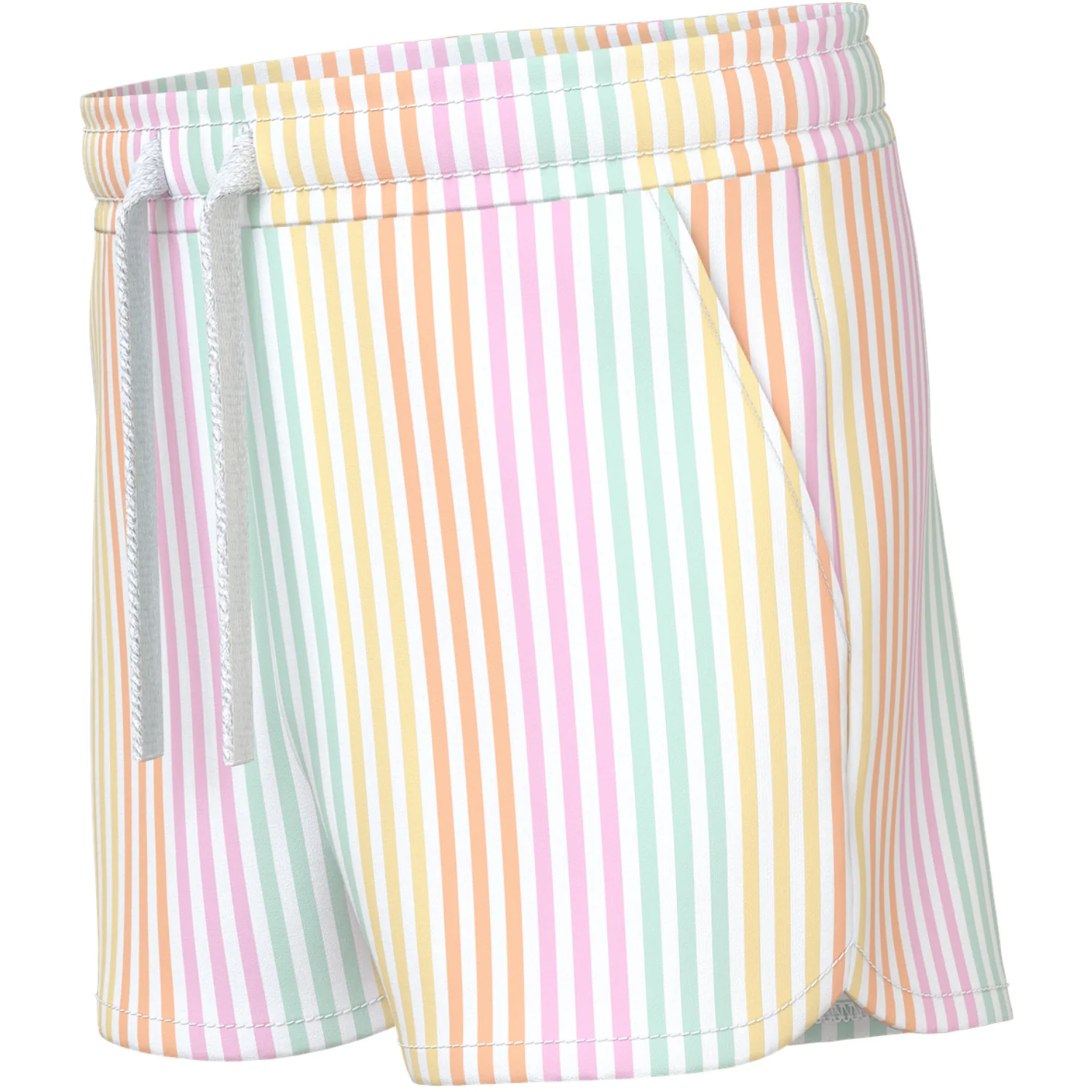 Name It Bright White Cool Stripe Nmfvigga Shorts F1 Noos - Image 3