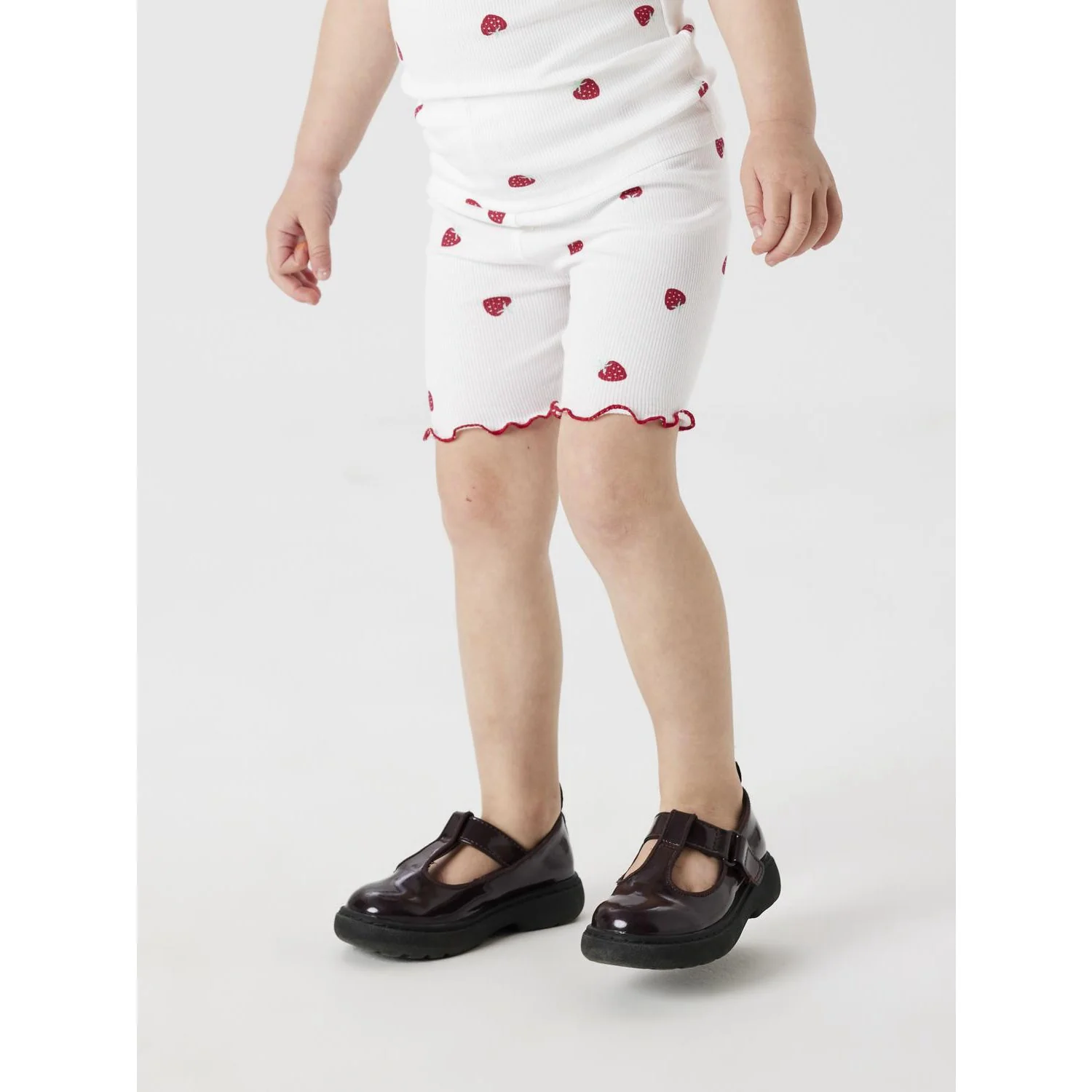 Name It Bright White Jillie Slim Biker Shorts - Image 3