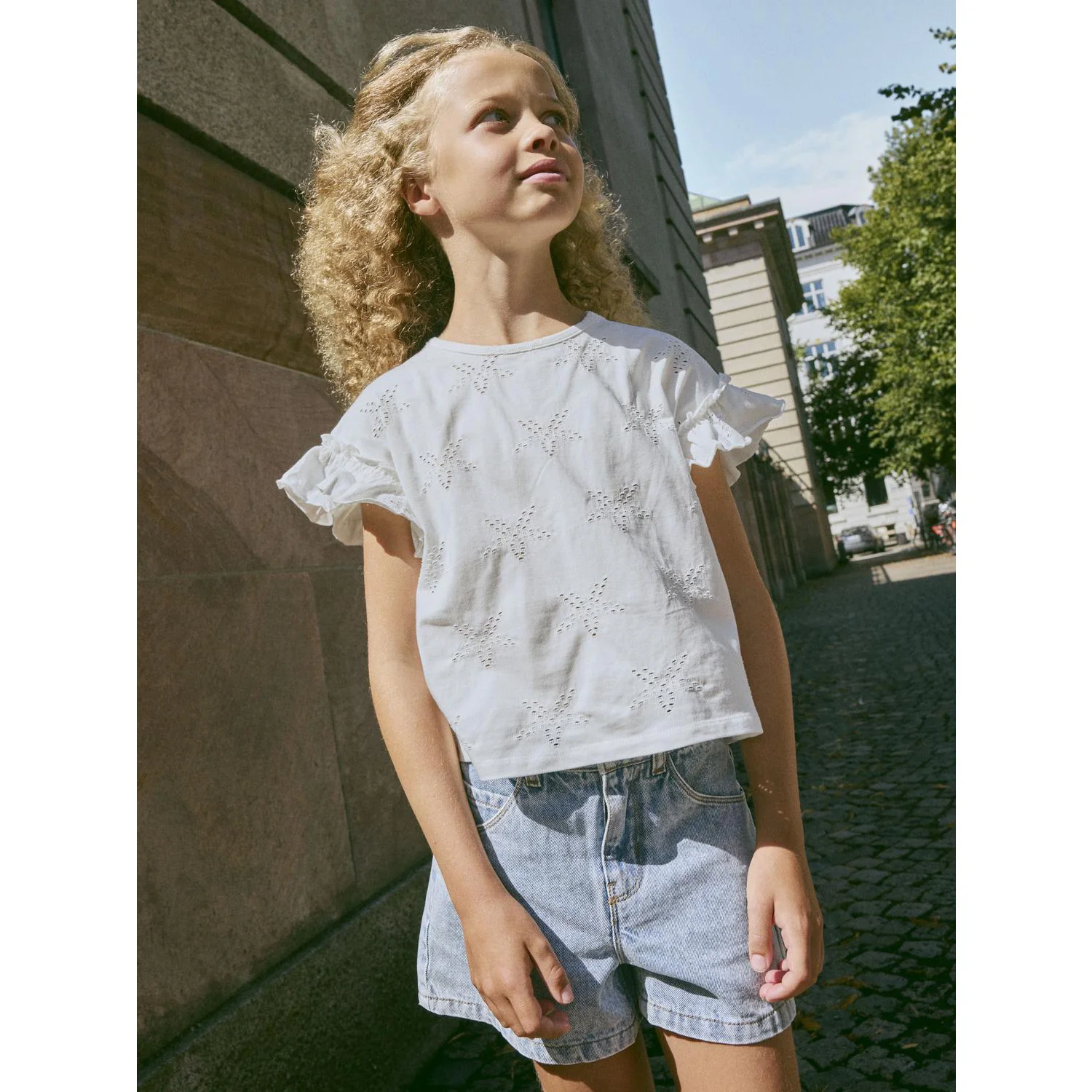 Name It Bright White Nkfjaden Sl Nreg Sh Top - Image 3