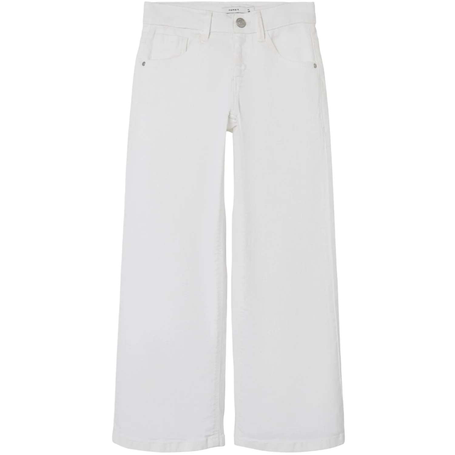 Name It Bright White Nkfrose Wide Twi Pants 1115-Tp Noos