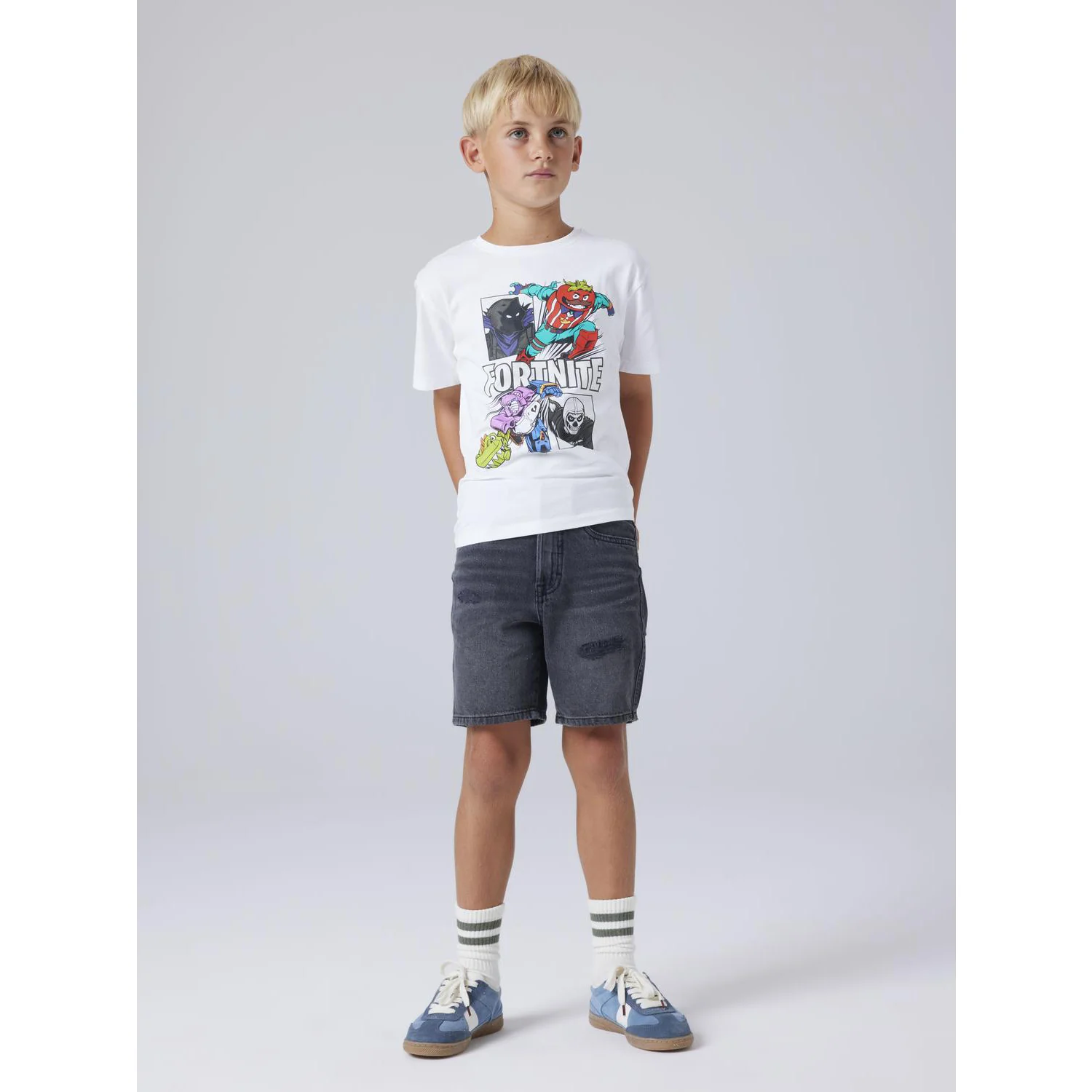 Name It Bright White Nkmambrose Fortnite Ss Nreg Top Bfu - Image 2