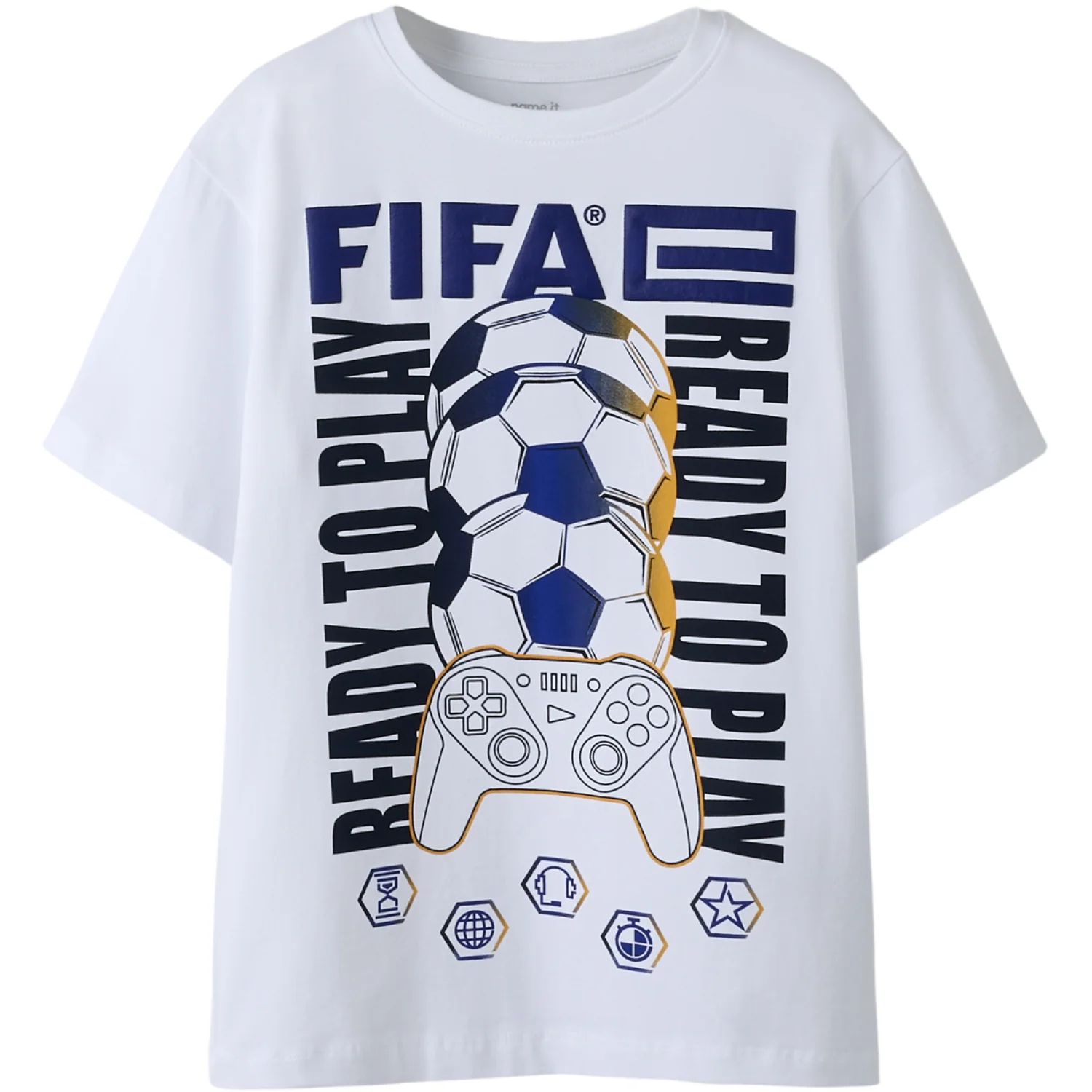 Name It Bright White Nkmasekel Fifae Ss Nreg Top Box Vde