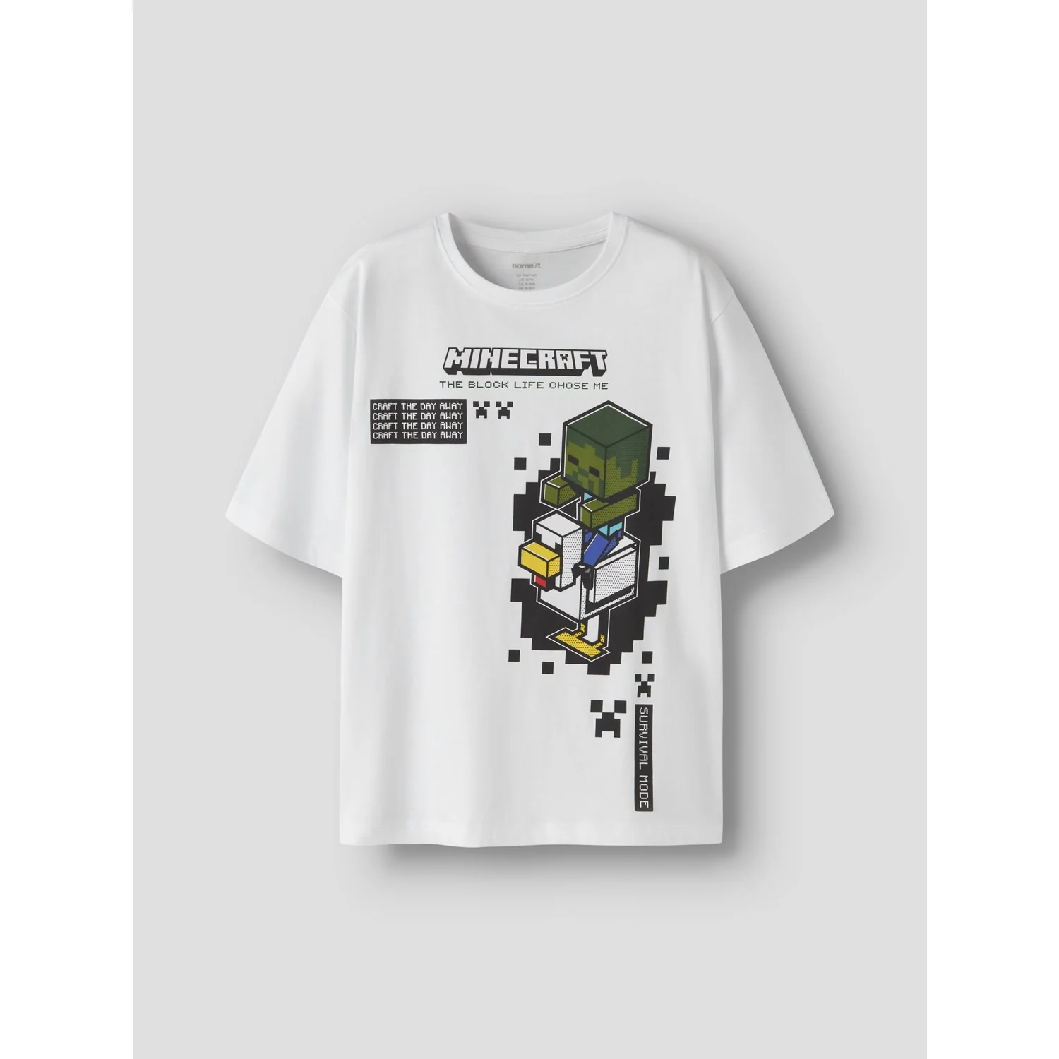 Name It Bright White Nkmjun Minecraft Ss Nreg Topbox Noos Bio - Image 2