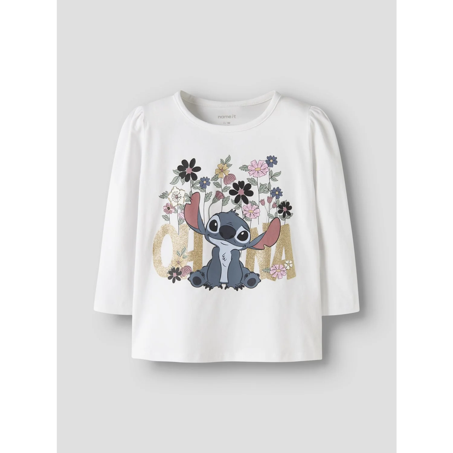 Name It Bright White Nmfjina Stitch Ls Top Box Noos Wdi - Image 4