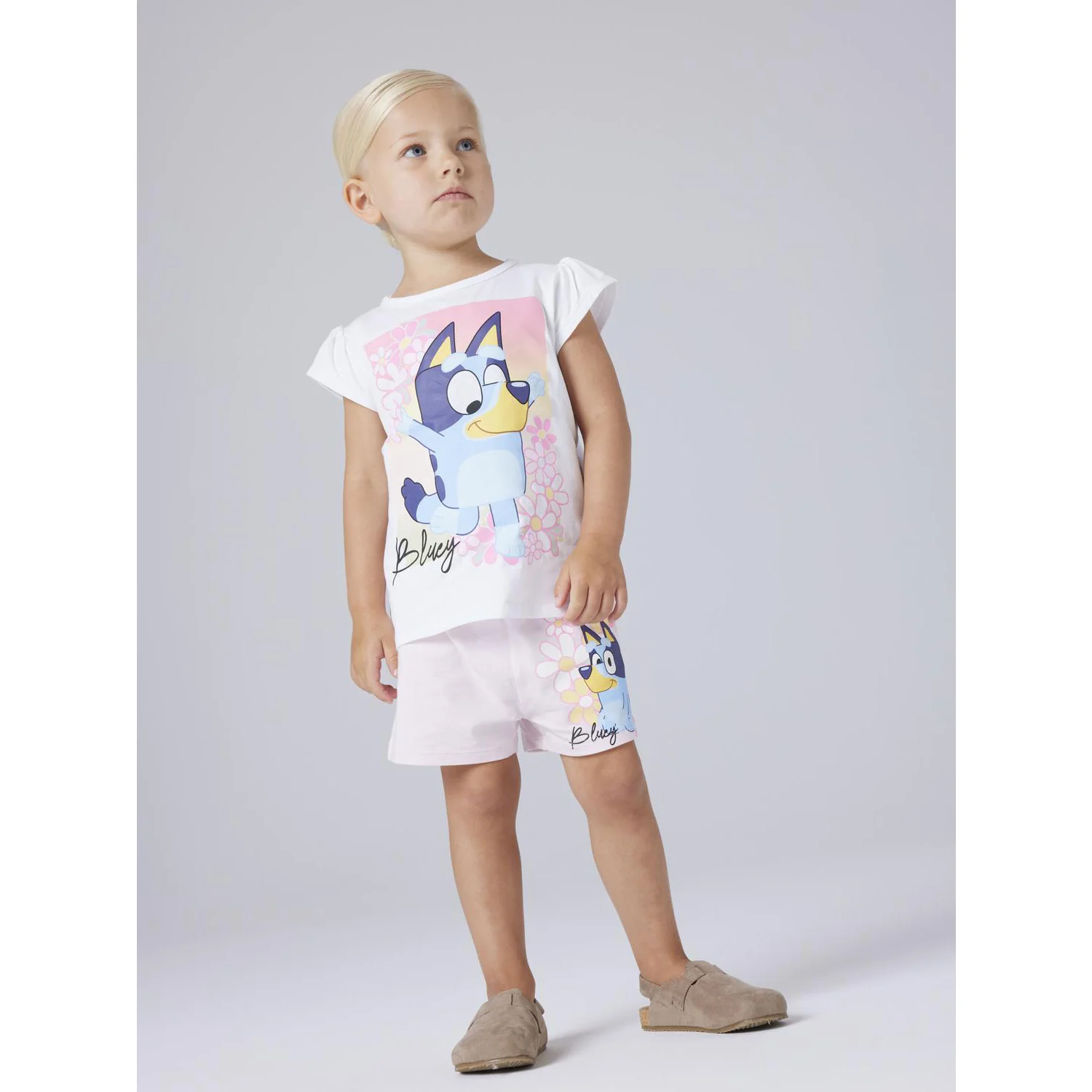 Name It Bright White Nmfmaka Bluey Ss Top Sky - Image 2