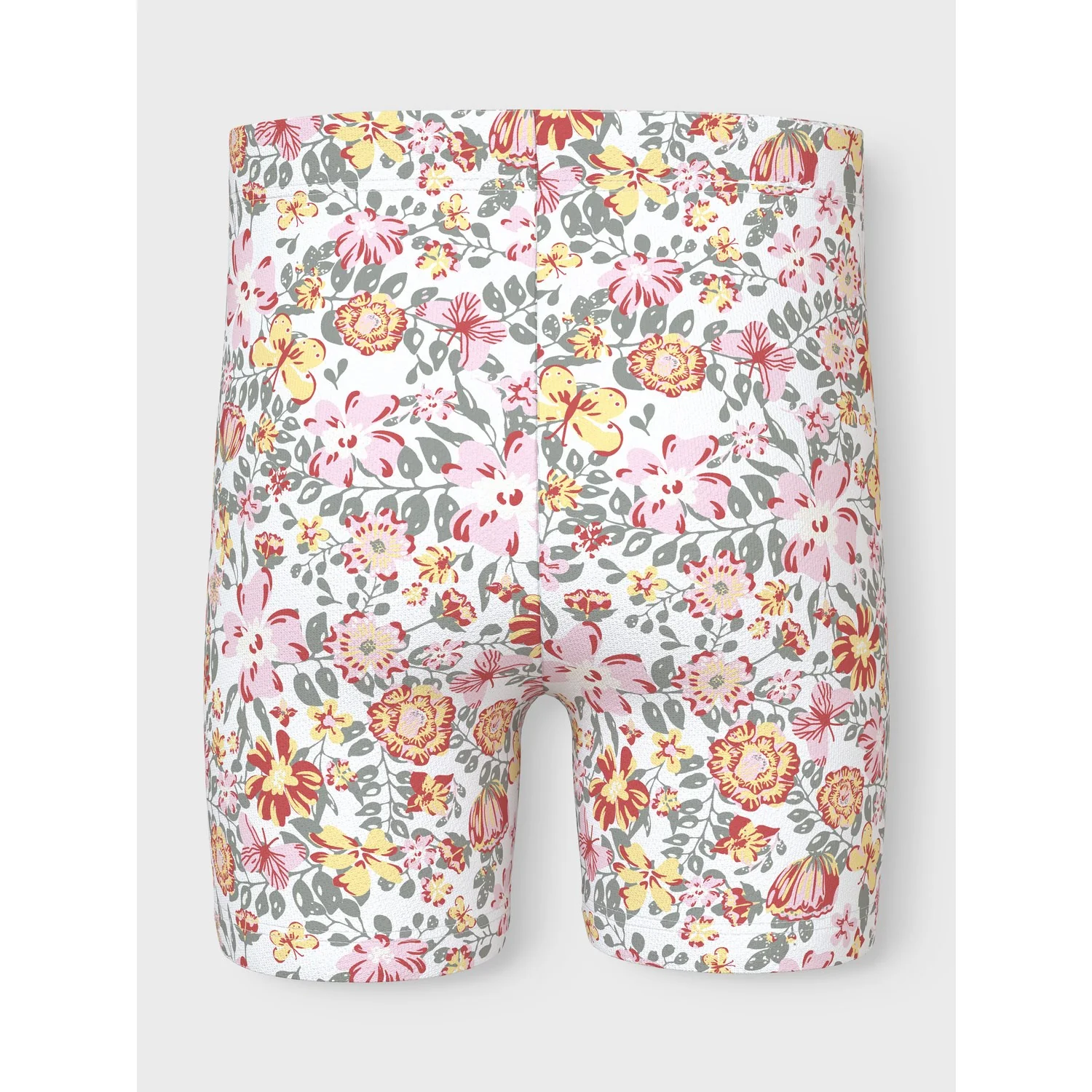 Name It Bright White Yellow Flower Vayo Short Leggings - Image 3