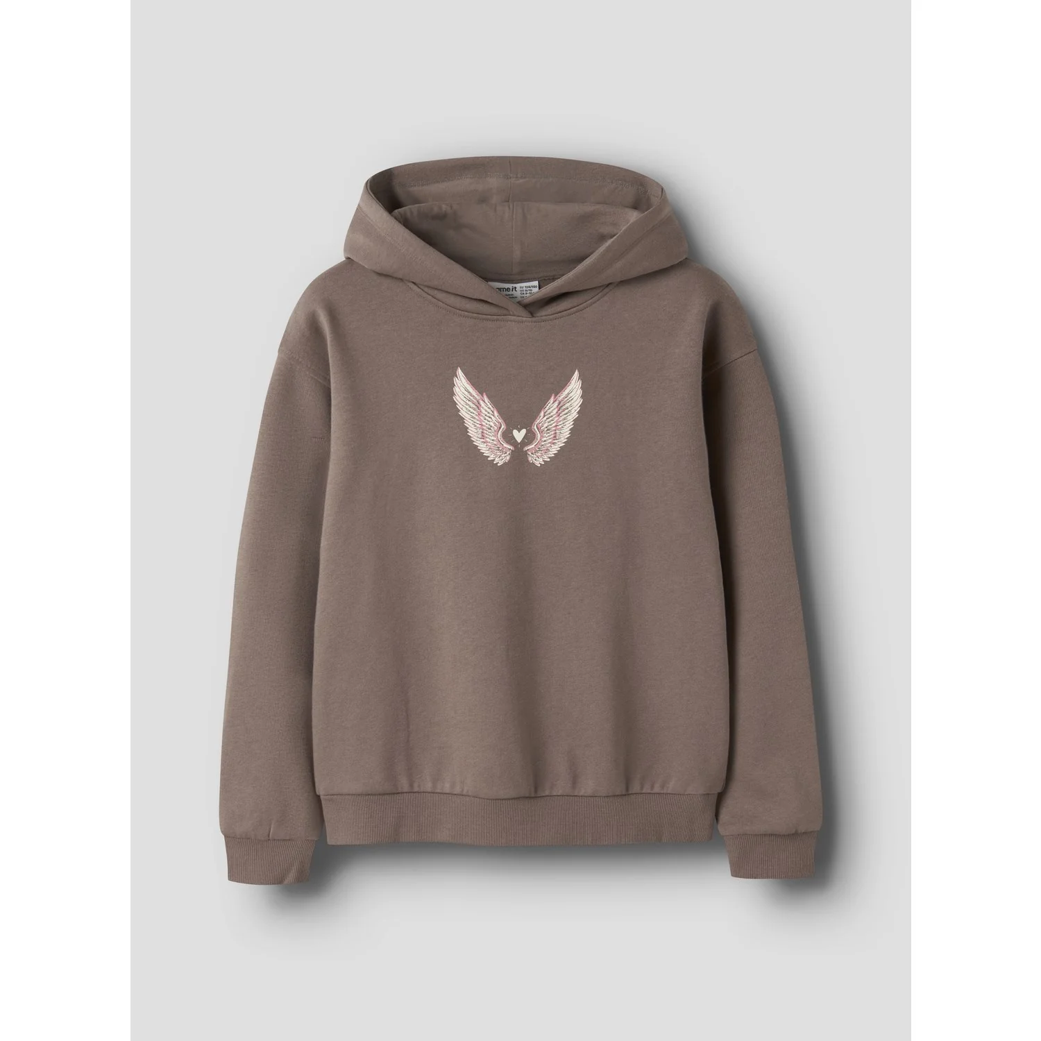 Name It Brown Lentil Nkflotuse Ls Rlx Sweat Wh Bru - Image 3