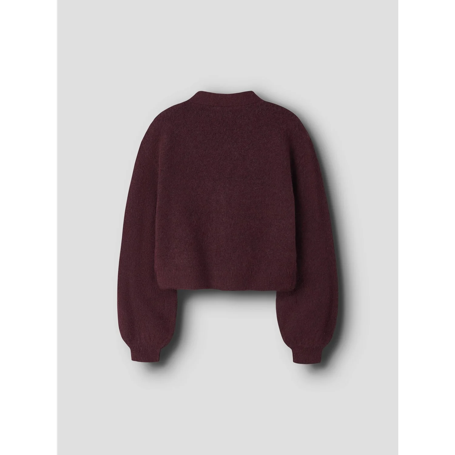 Name It Burgundy Black Bow Nkfrina Ls Knit Card - Image 4