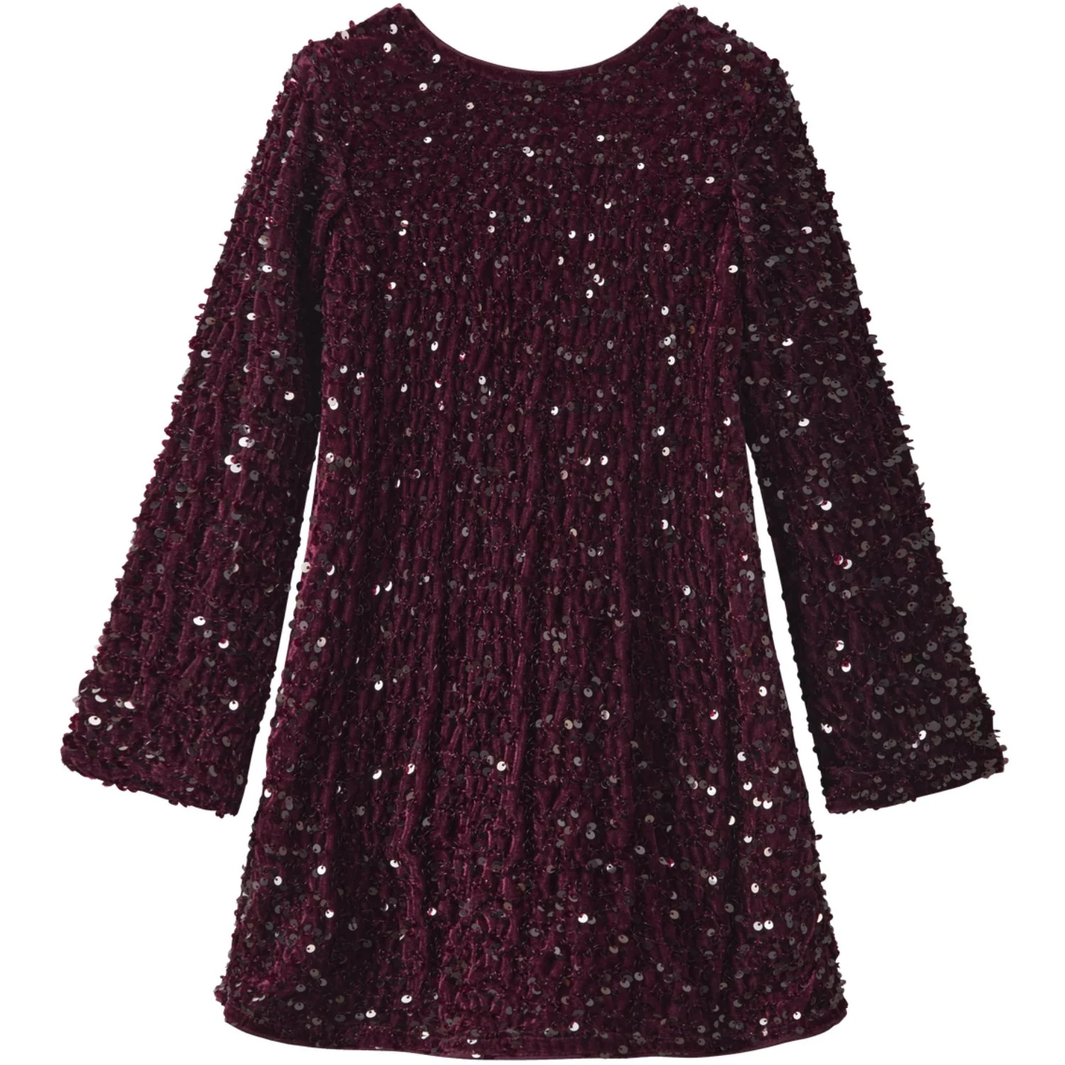 Name It Burgundy Black Bow Nkfrusitta Ls Dress
