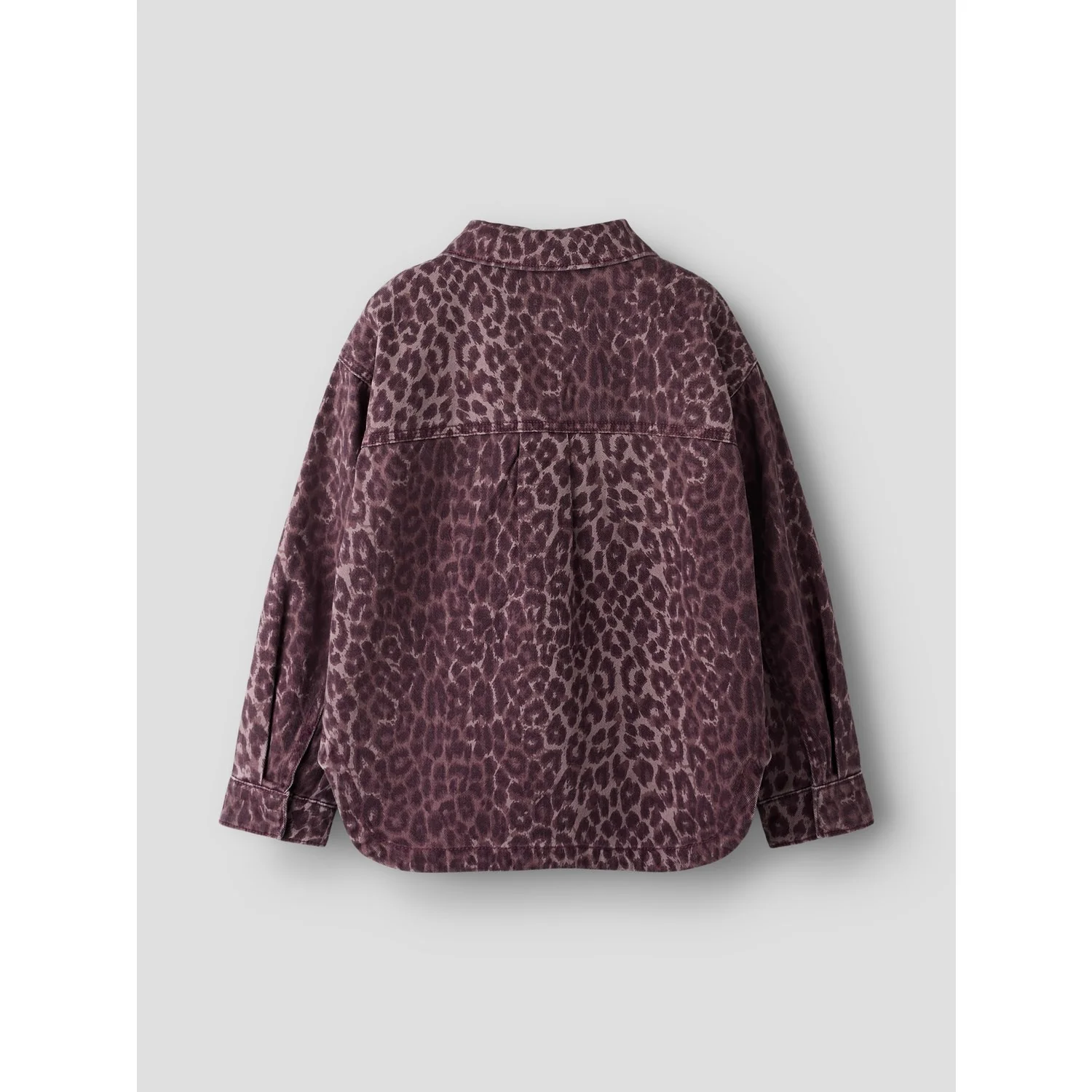 Name It Burgundy Leo Nkfleo Twill Shacket 4002-Td - Image 4