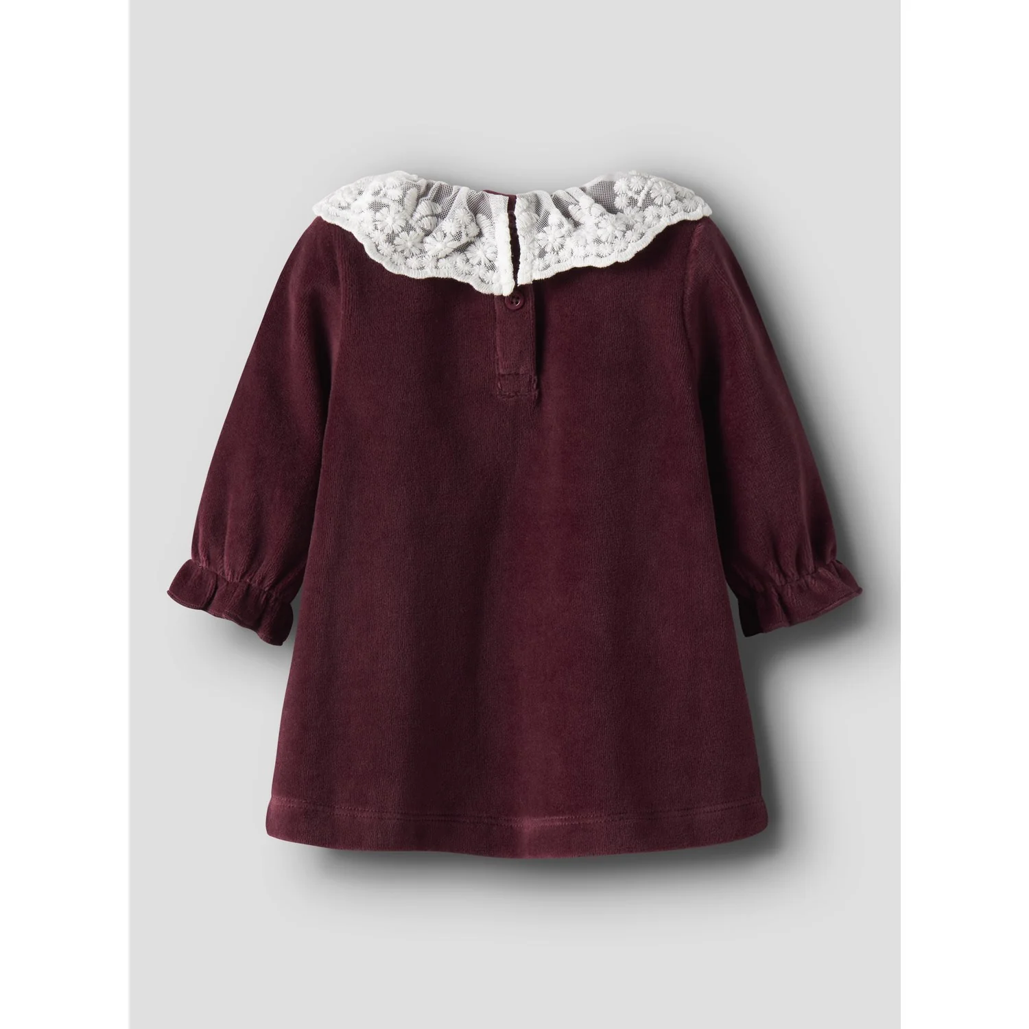 Name It Burgundy Nbfroxy Ls Vel Dress - Image 4