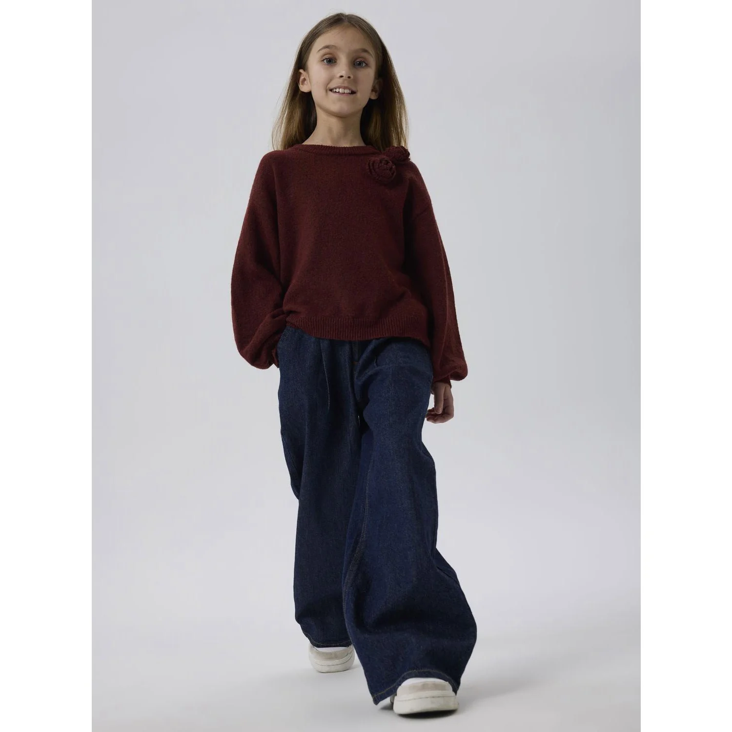 Name It Burgundy Nkfodessana Ls Knit - Image 5