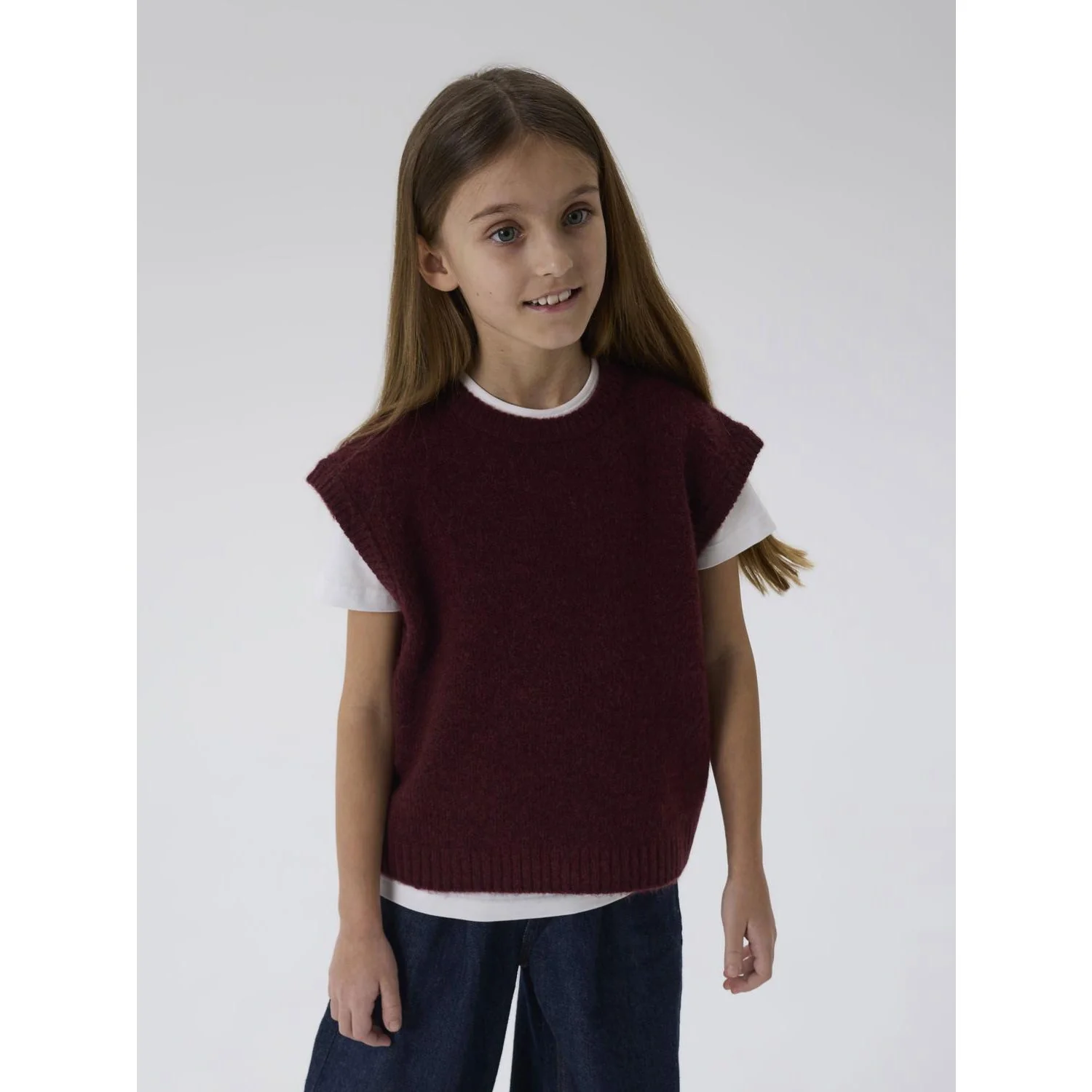 Name It Burgundy Nkfoneifyly Knit Vest - Image 3