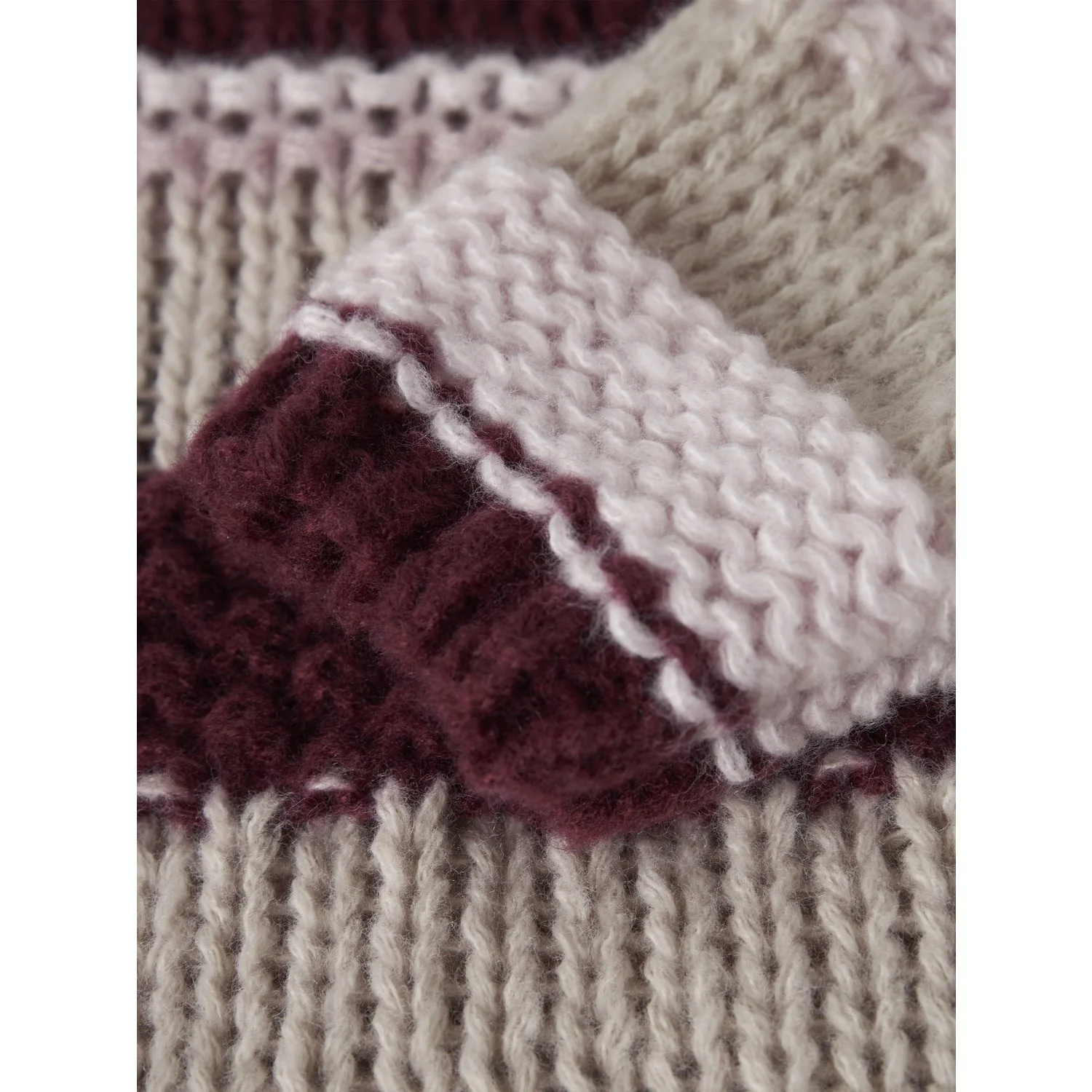 Name It Burgundy Nmfoline Ls Knit - Image 3