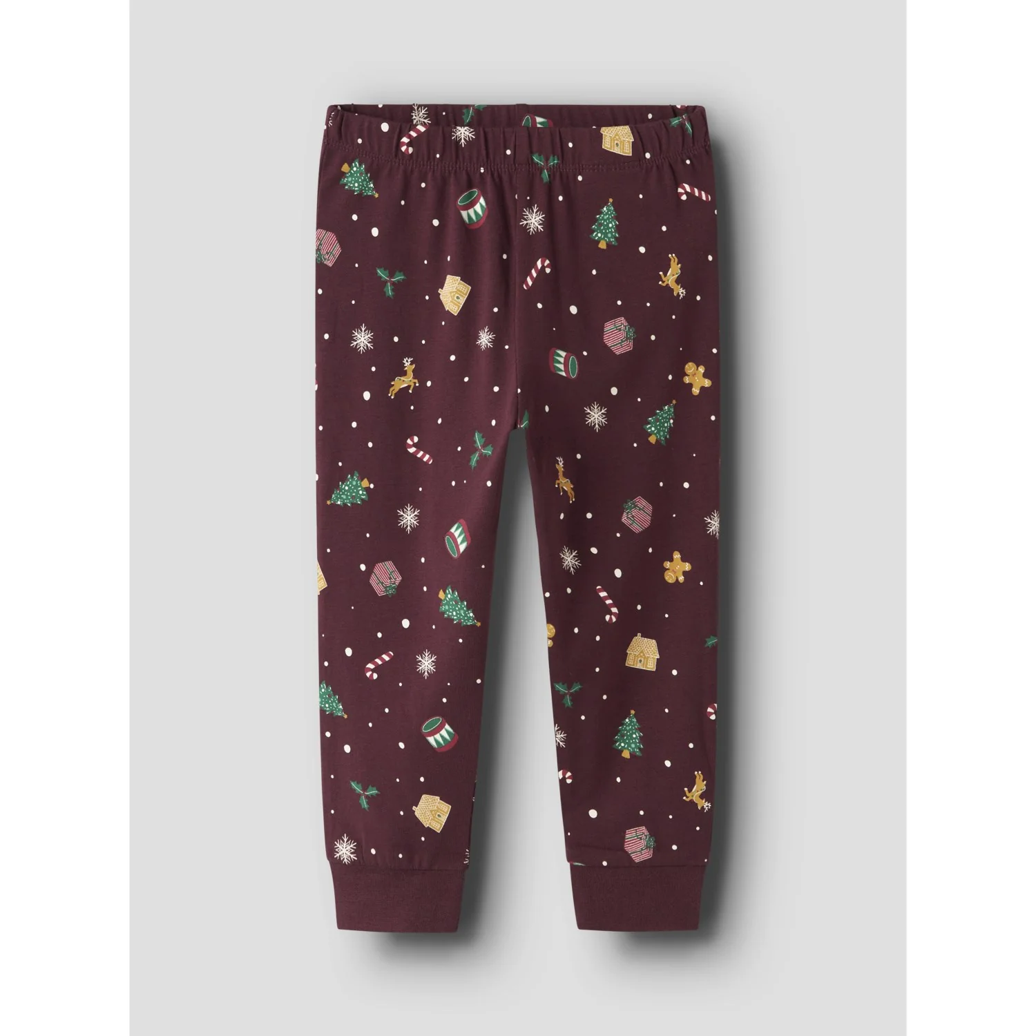 Name It Burgundy Xmas AOP Nmnvismas Ls Nightset - Image 5