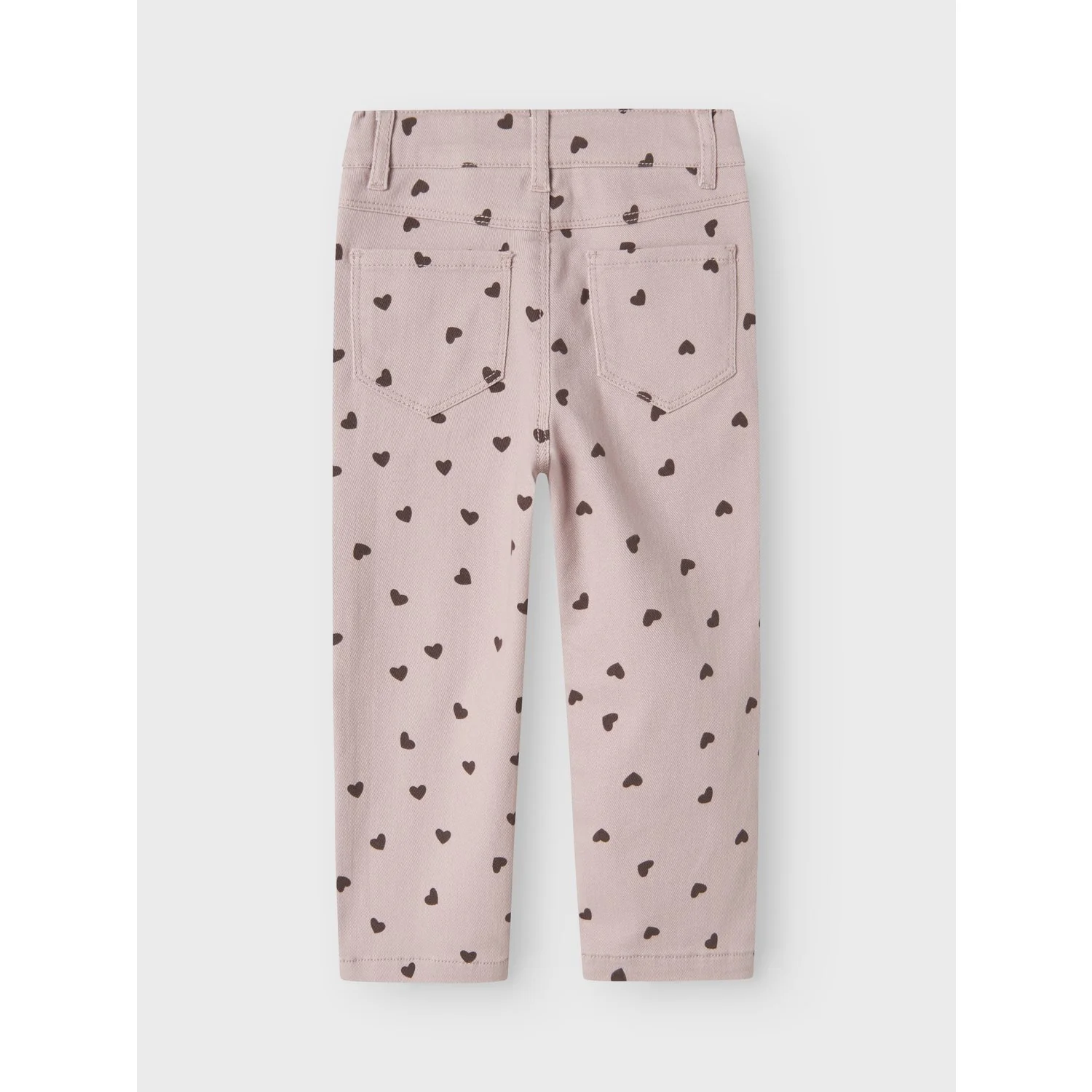 Name It Burnished Lilac Heart Nmfrose Straight Aop Twill Pants 7218-Yf - Image 3