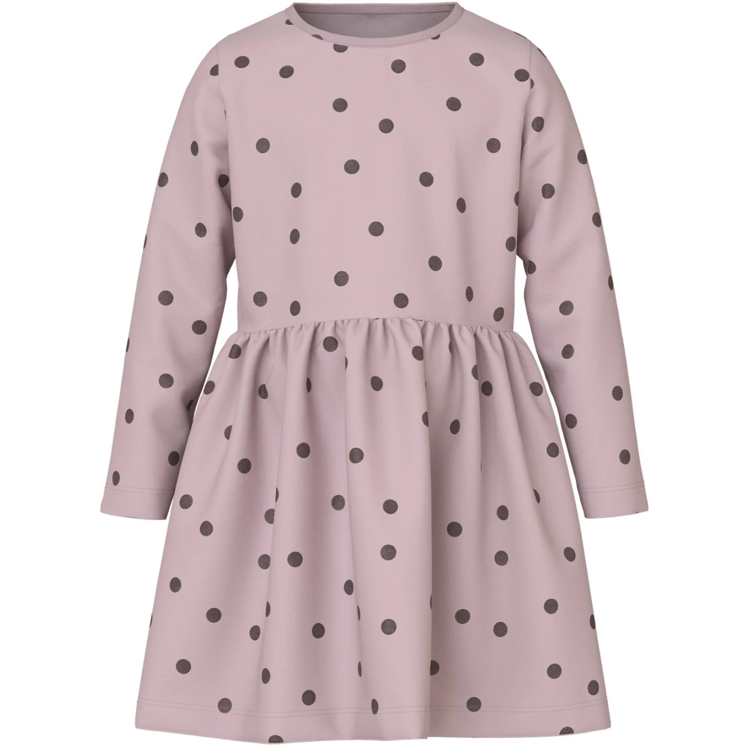 Name It Burnished Lilac Peppercorn Dot Nmfvivian Ls Dress