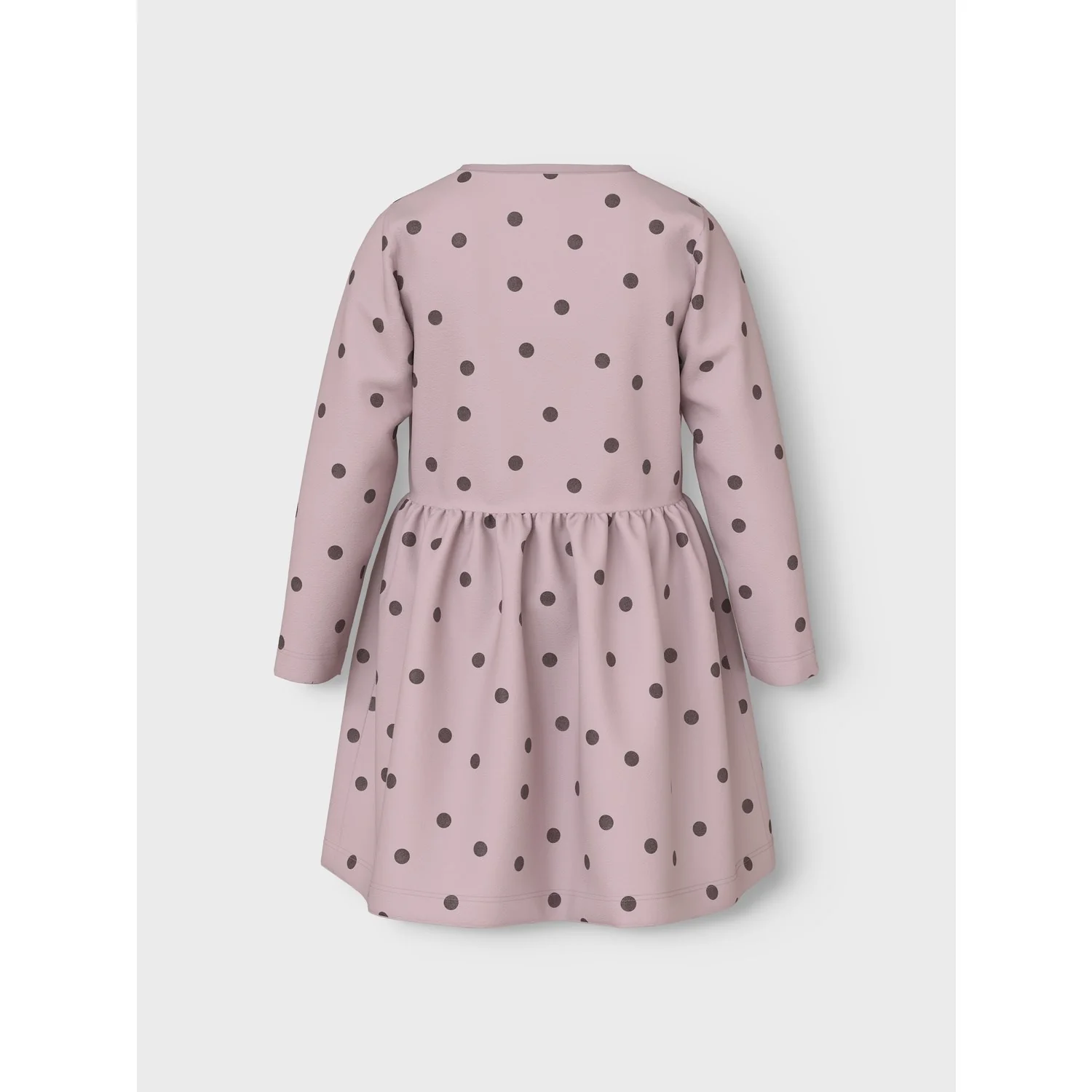 Name It Burnished Lilac Peppercorn Dot Nmfvivian Ls Dress - Image 3