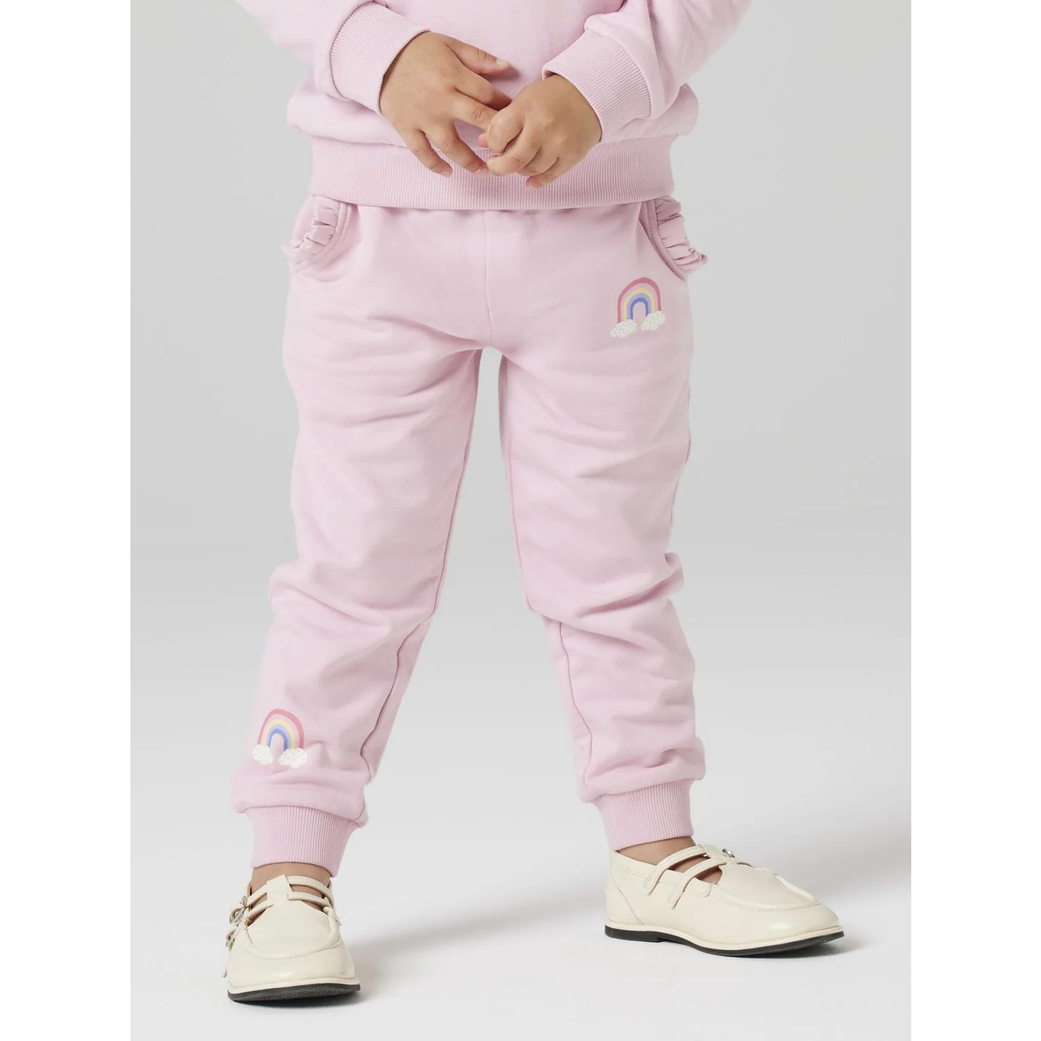 Name It Cameo Pink Nmflina Pants Swe Bru - Image 4