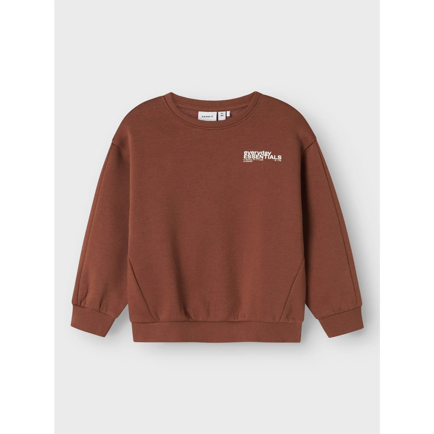 Name It Carob Brown Nmmokian Ls Rlx Swe Bru Bf - Image 5