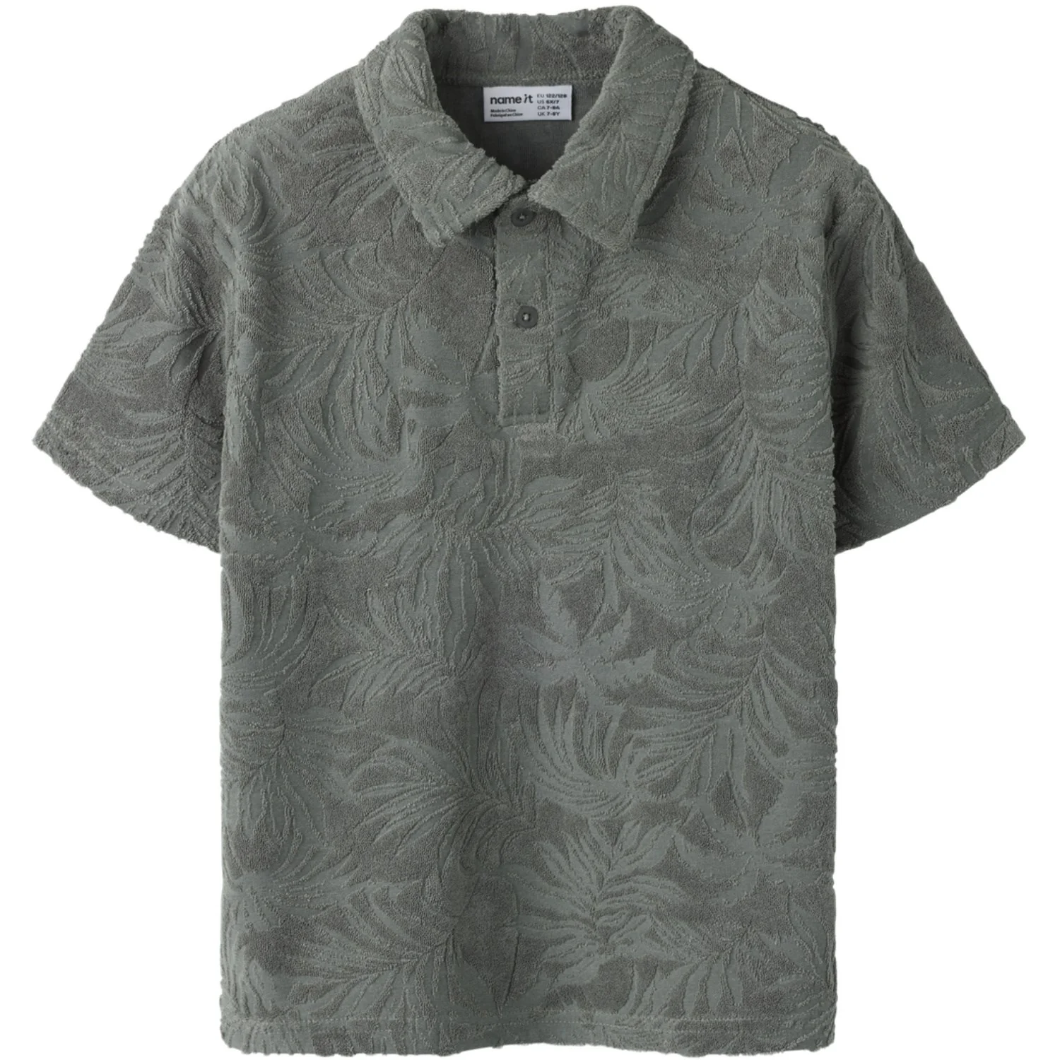 Name It Castor Gray Nkmfay Ss Nreg Polo
