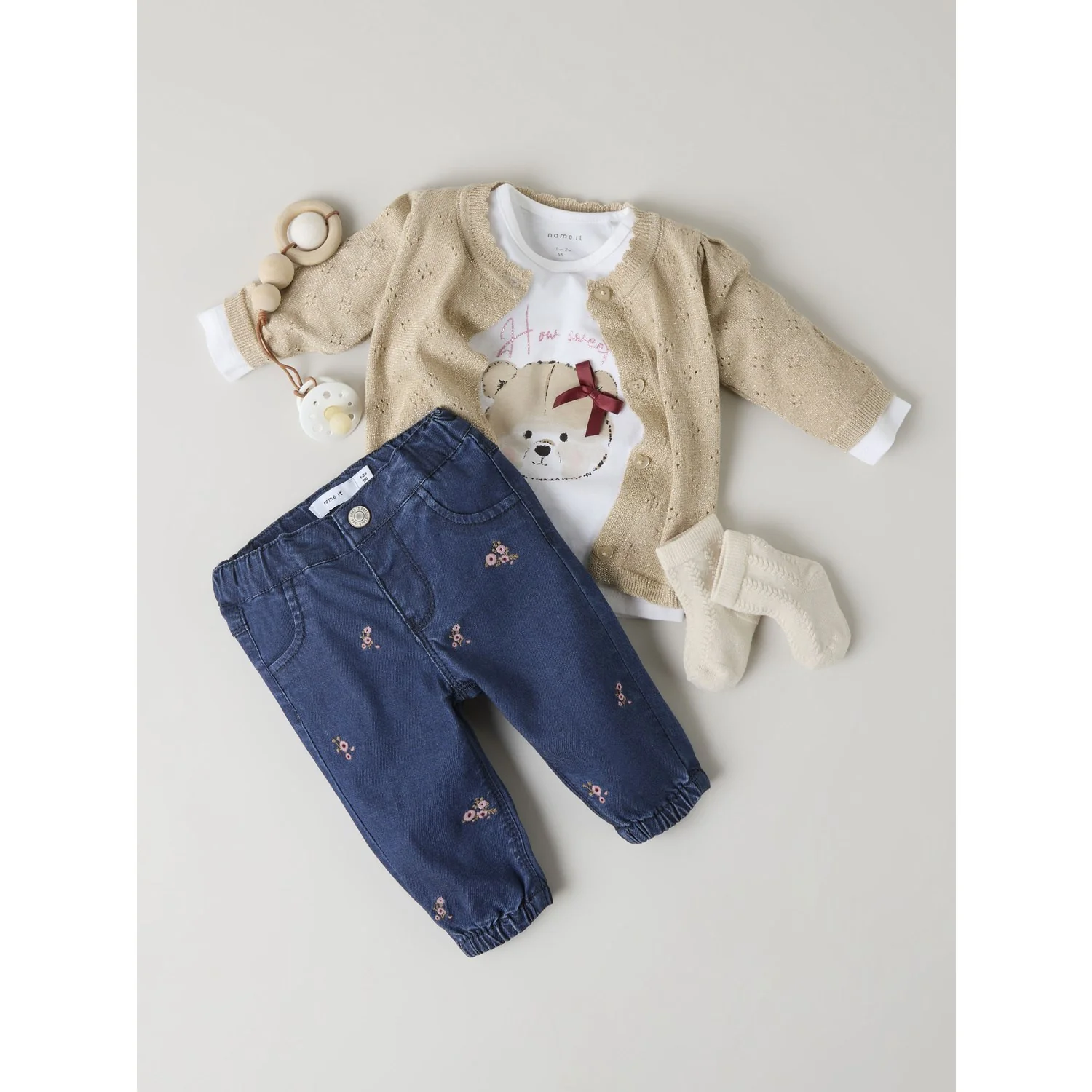 Name It Cement Nbfrolia Ls Knit Card - Image 2