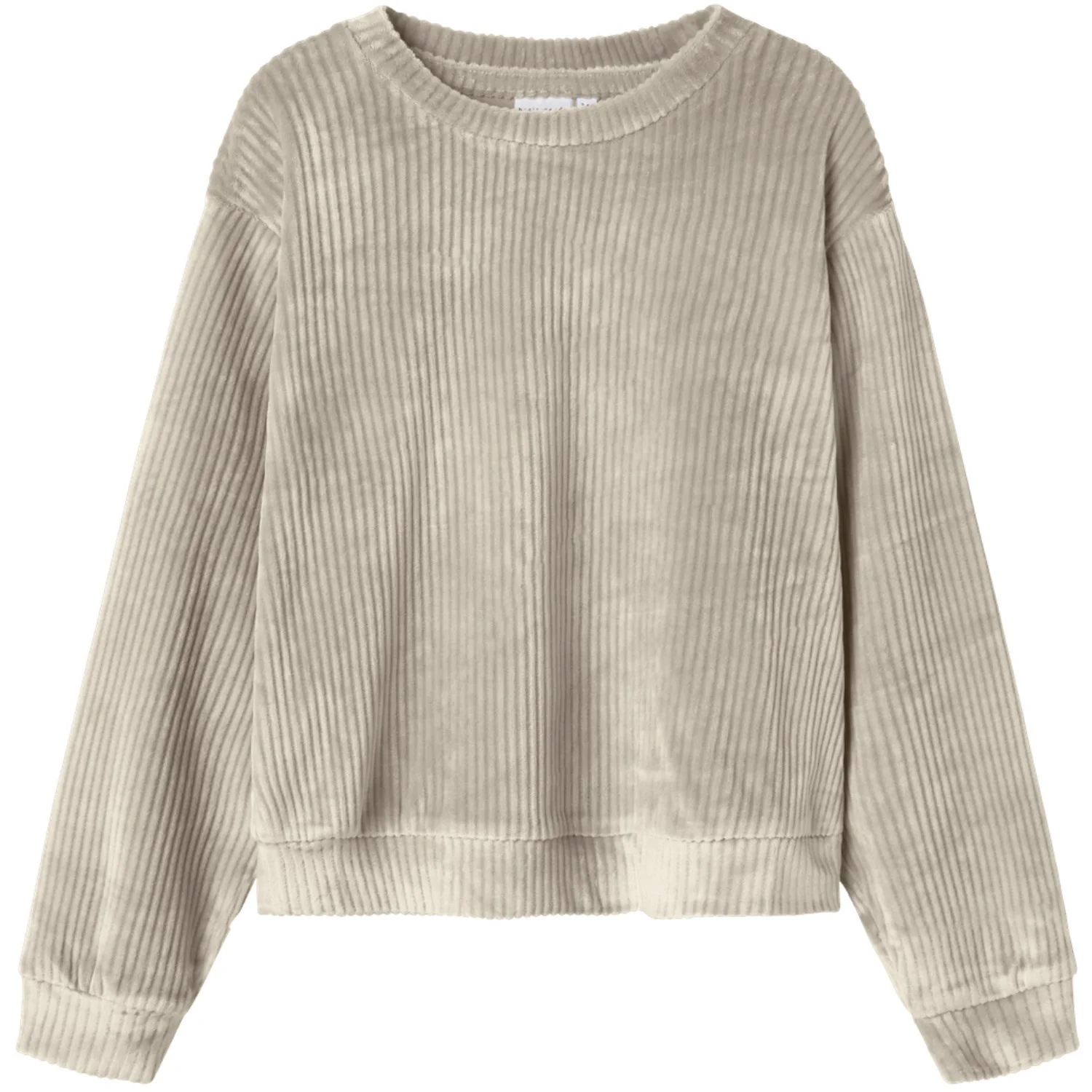 Name It Cement Nkfveloa Ls Velvet Short Top