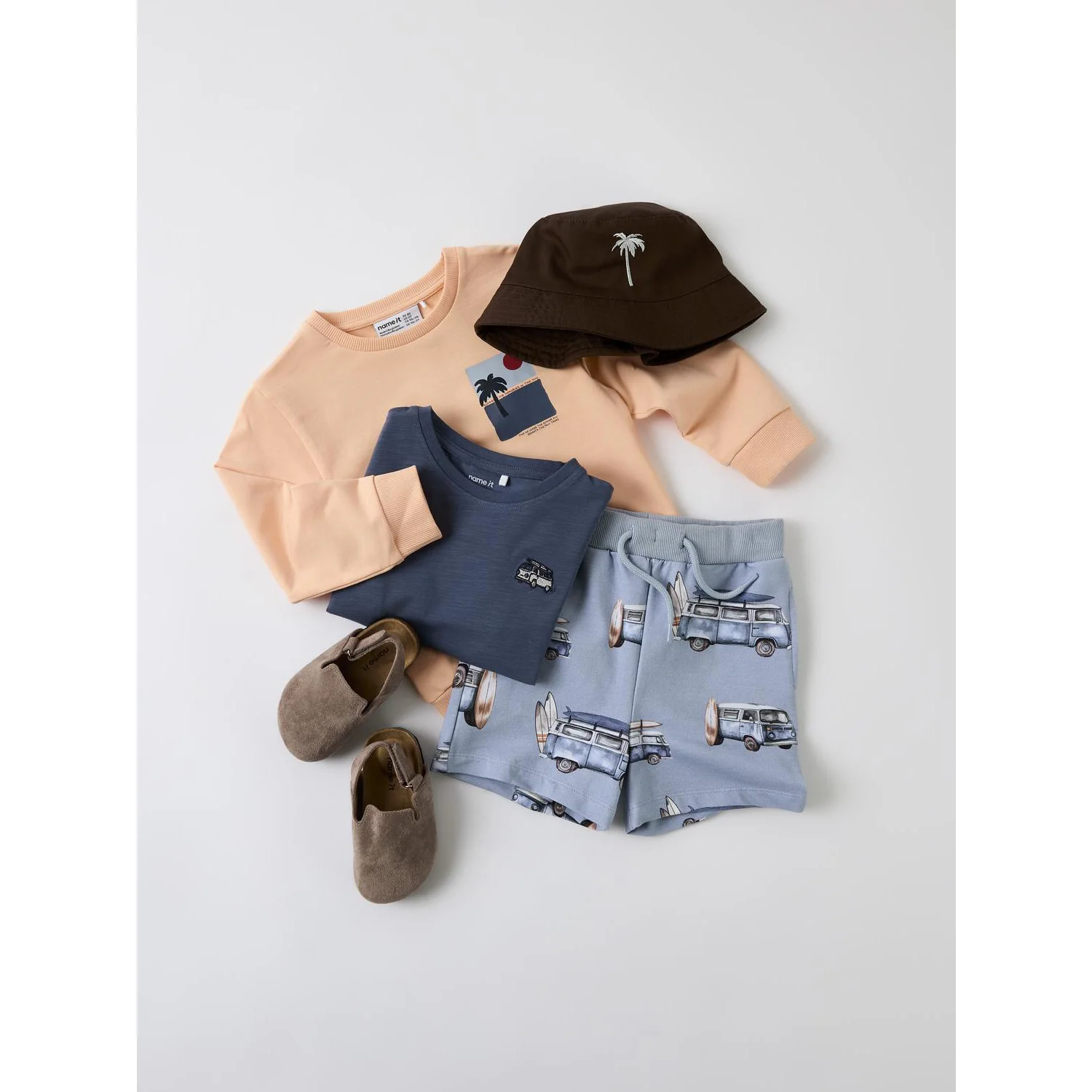 Name It Chestnut Palm Nmmjolo Bucket Hat - Image 2
