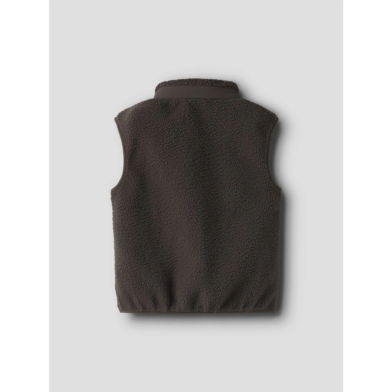 Name It Chocolate Brown Nmmmiller Sherpa Vest - Image 2