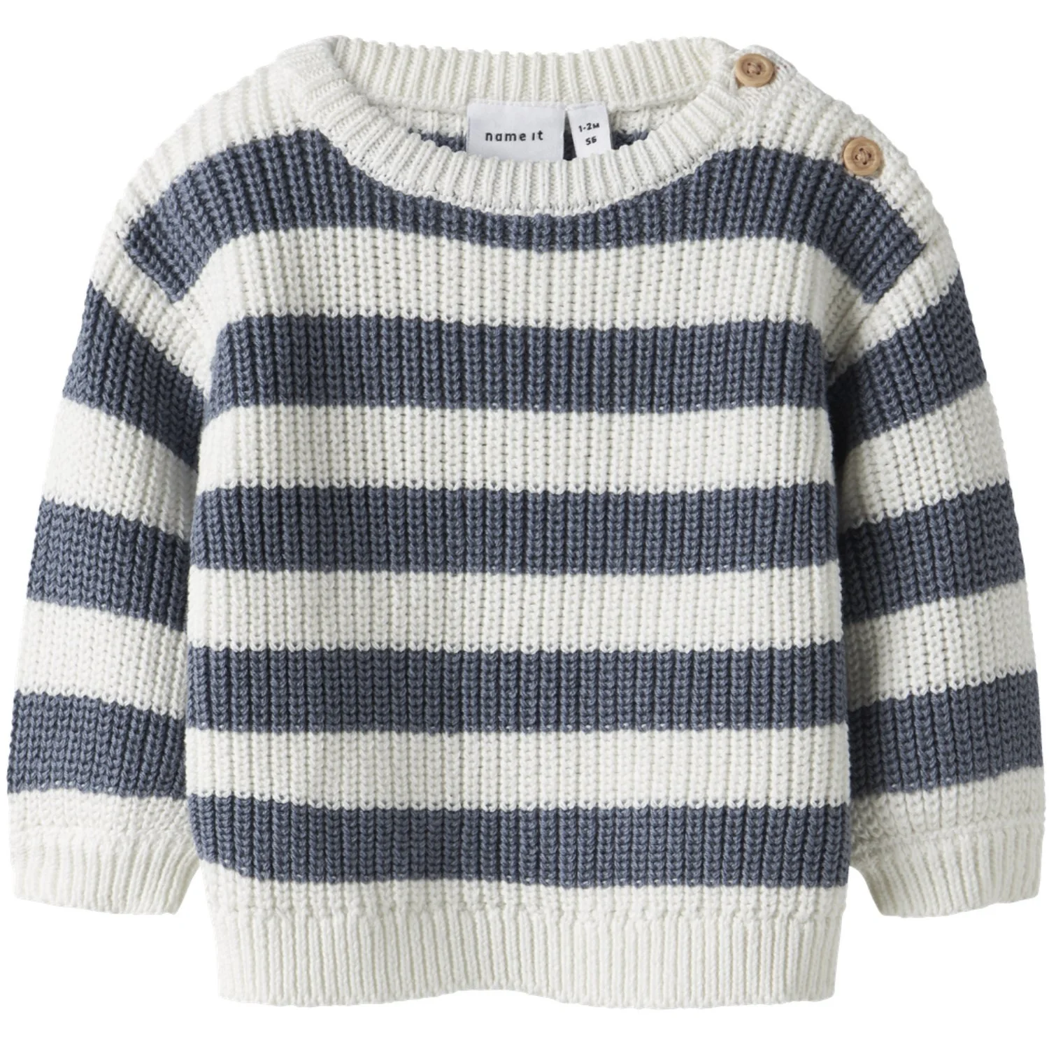 Name It Cloud Dancer Flintstone Nbmolfert Ls Knit