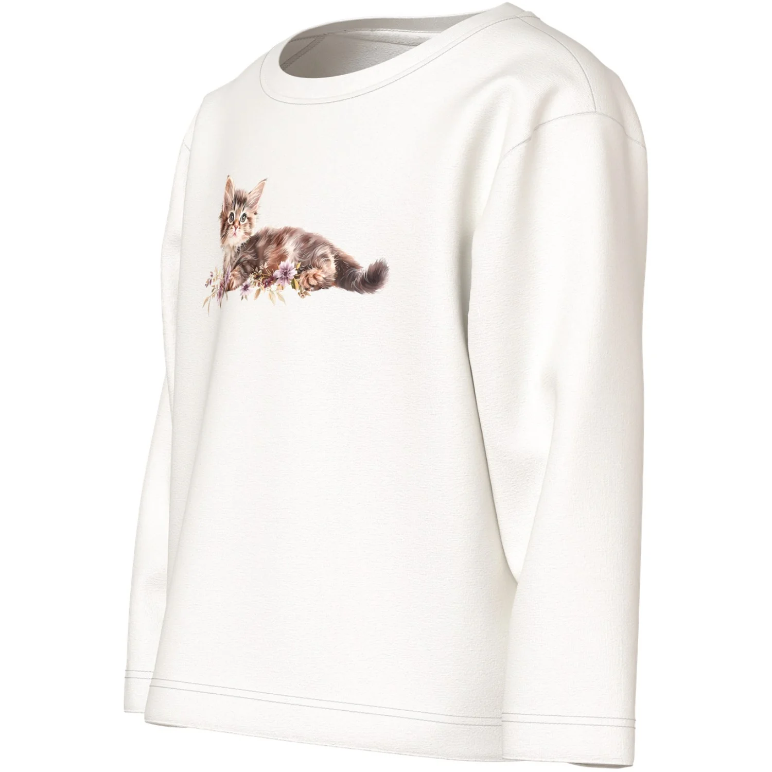 Name It Cloud Dancer Kitten Nmfvotea Ls Nreg Top - Image 2