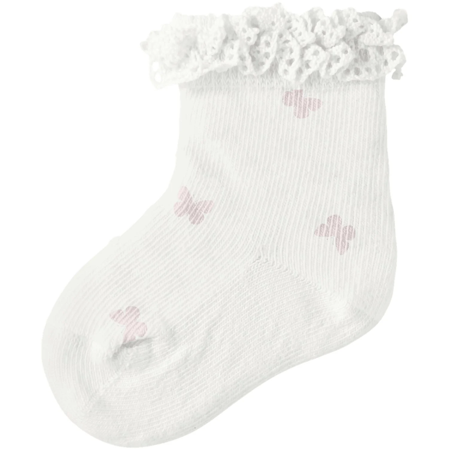 Name It Cloud Dancer Nbffutterfly Socks