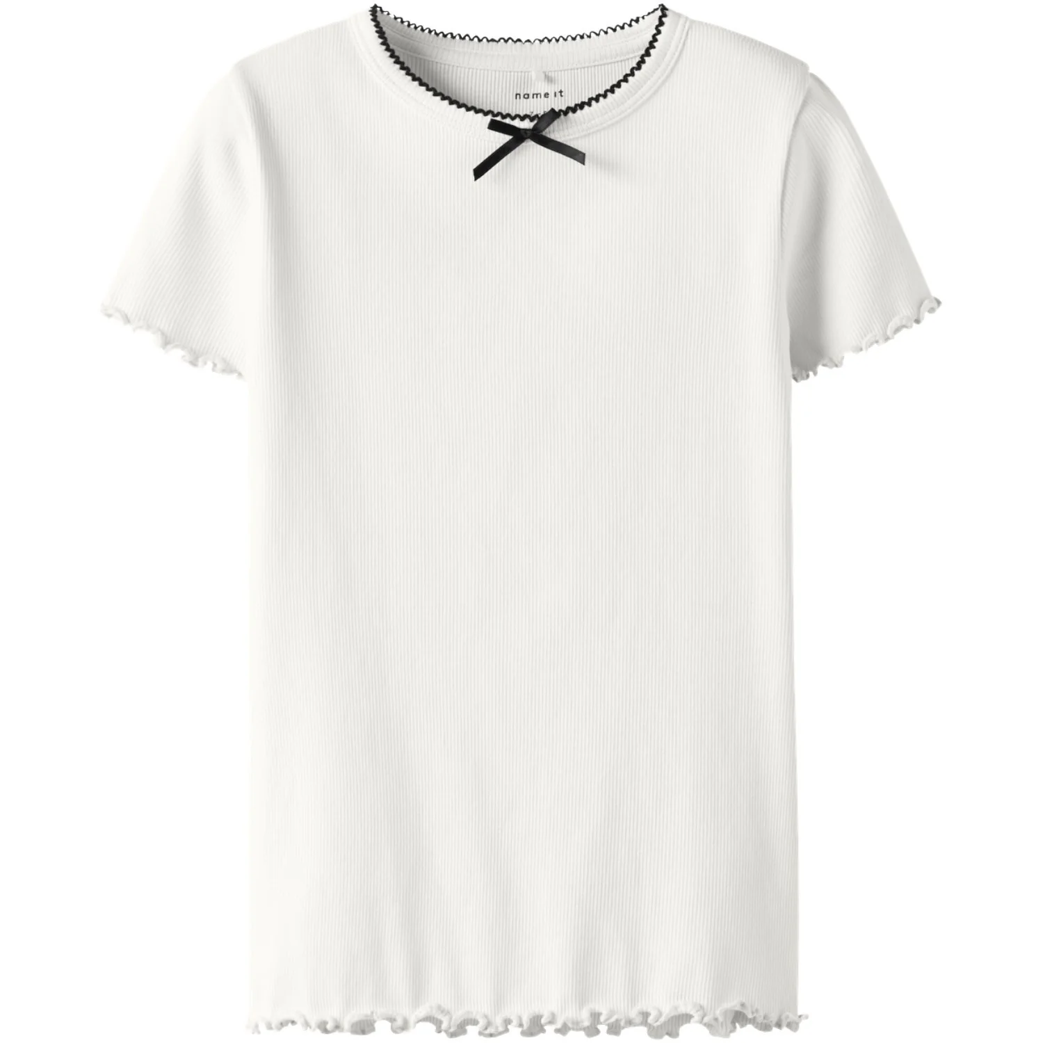 Name It Cloud Dancer Nkffiona Ss Slim Top Pb