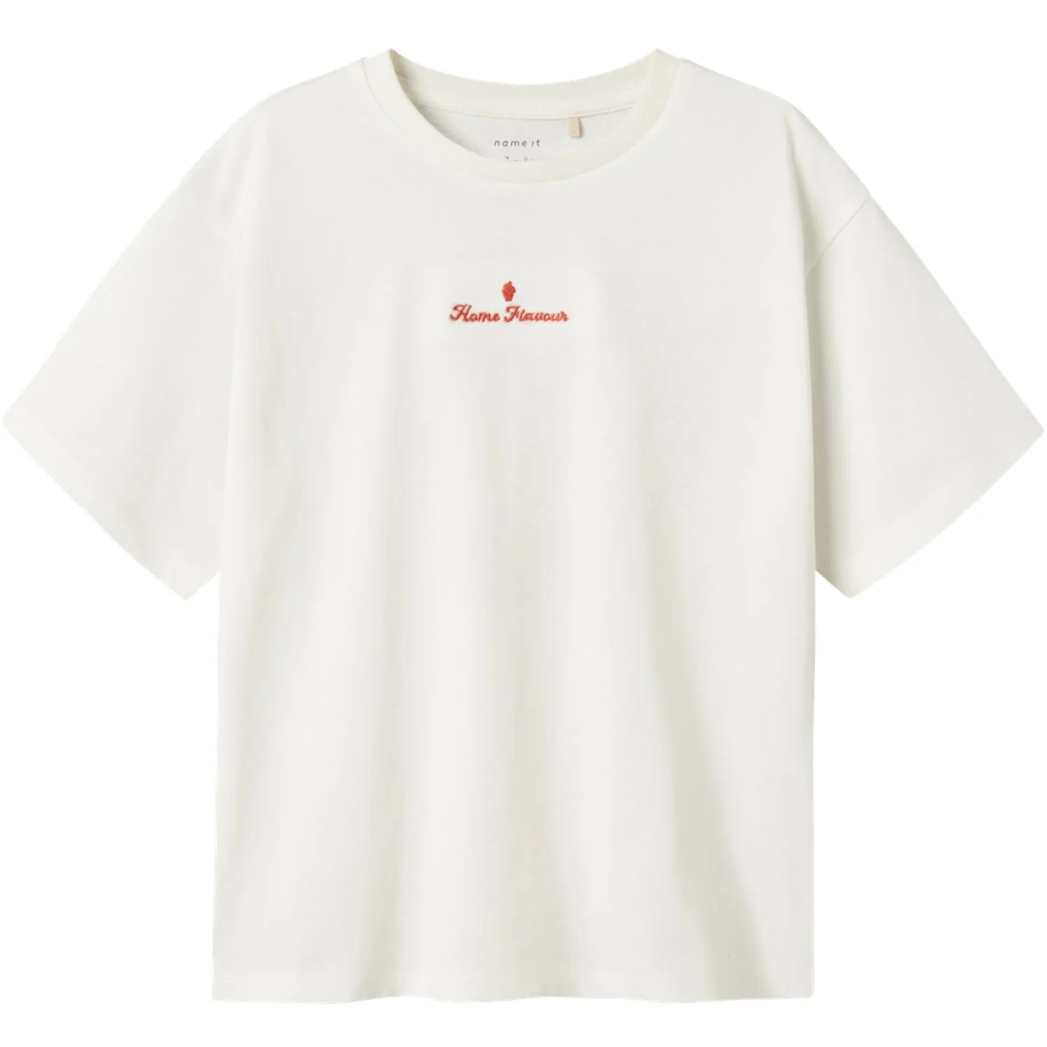 Name It Cloud Dancer Red Alert Nkfneata Ss Nreg Top