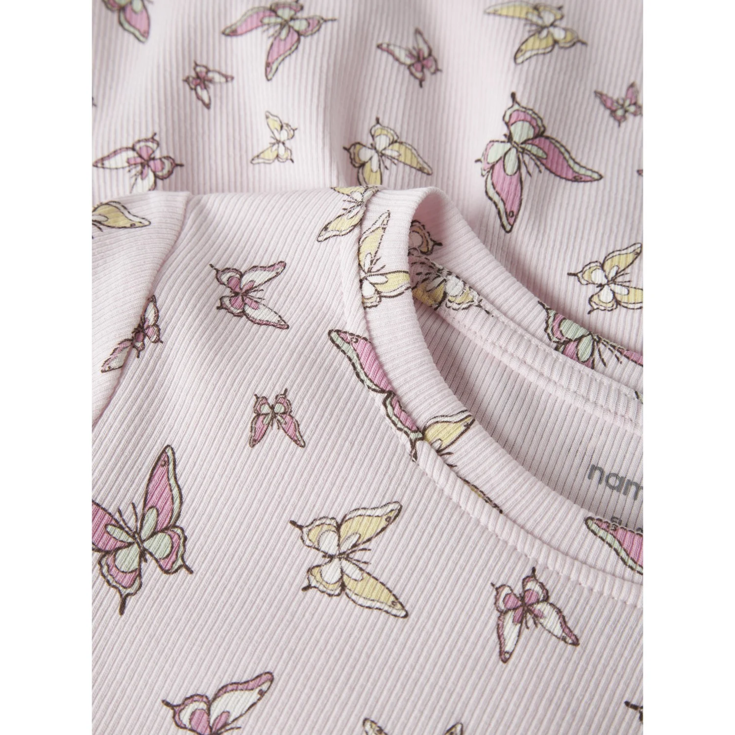 Name It Cradle Pink Butterflies Nmfvemma Ss Aop Dress - Image 2