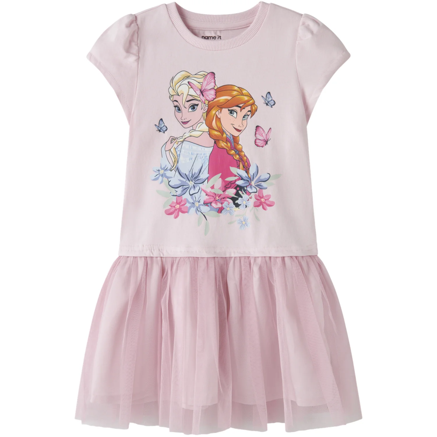 Name It Cradle Pink Nmfmemma Frozen Ss Tulle Dress Wdi