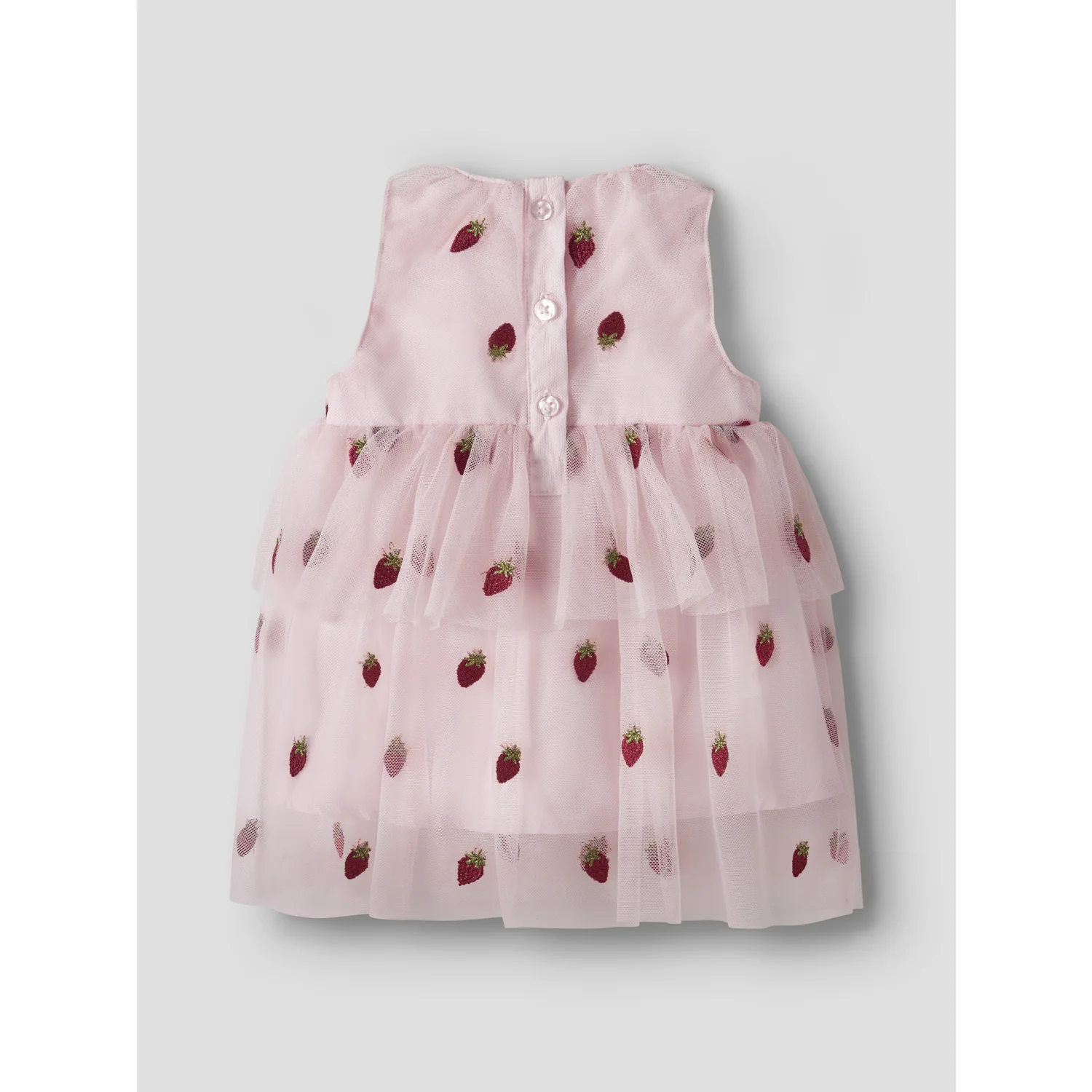 Name It Cradle Pink Strawberries Nbfjulianna Tulle Spencer - Image 3