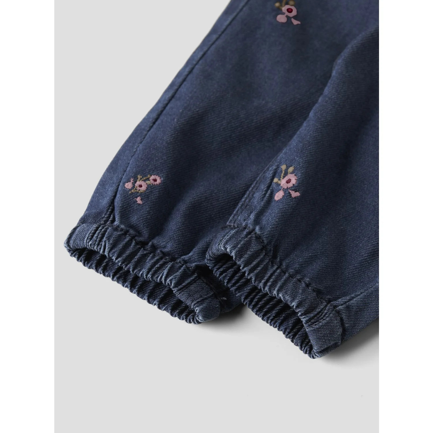 Name It Dark Blue Denim Flower Emb Nbfrose Shaped R Emb Jeans 5321-Yb H - Image 3
