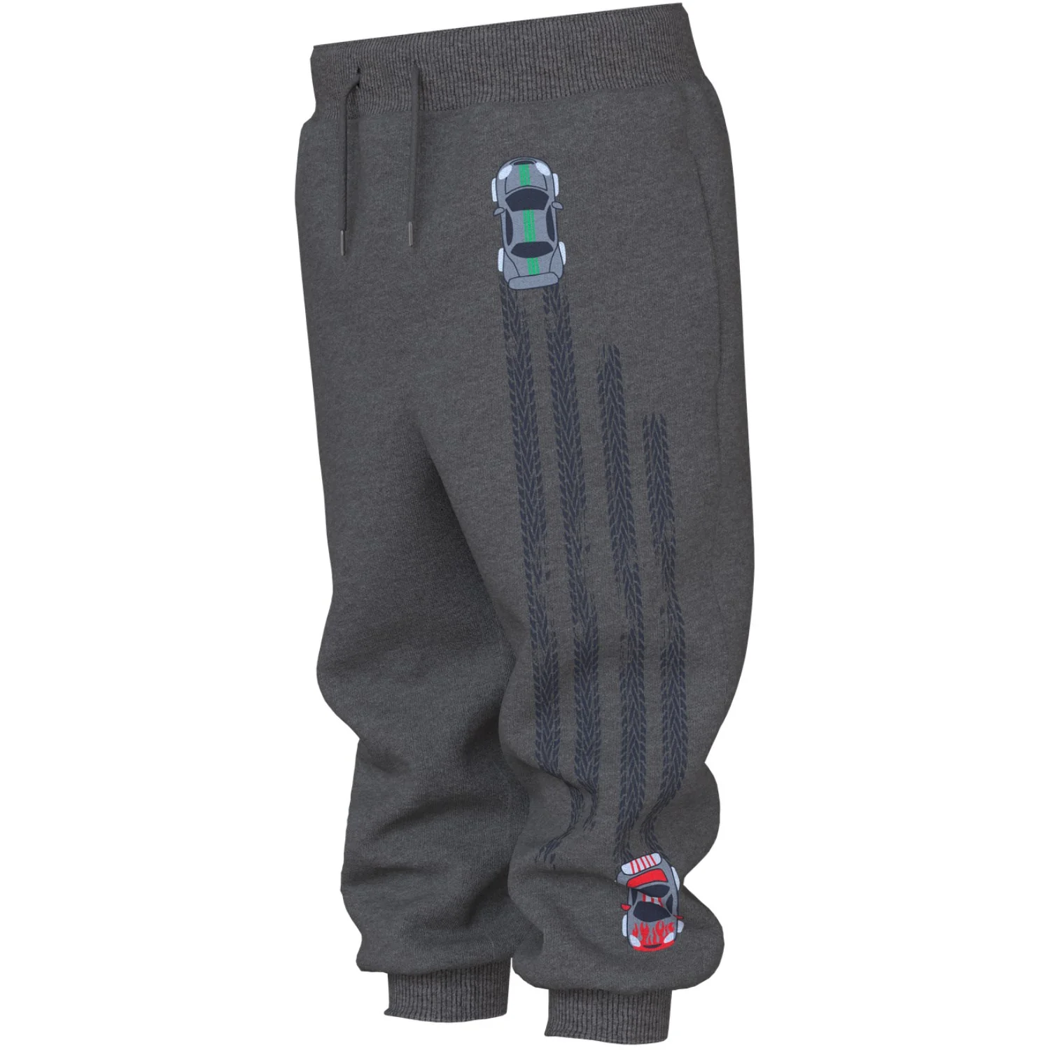 Name It Dark Grey Melange Cars Nmmvoltinus Nreg Swe Pants Bru - Image 2