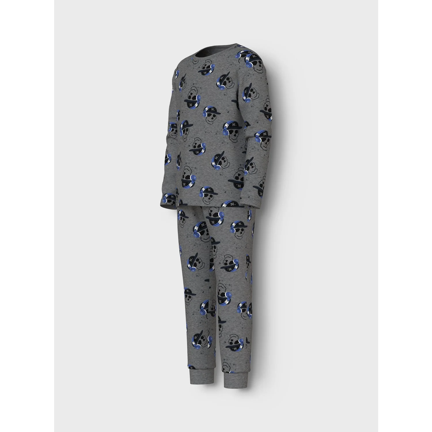 Name It Dark Grey Melange Nkmnightset Dark Grey Mel Skull Noos - Image 2