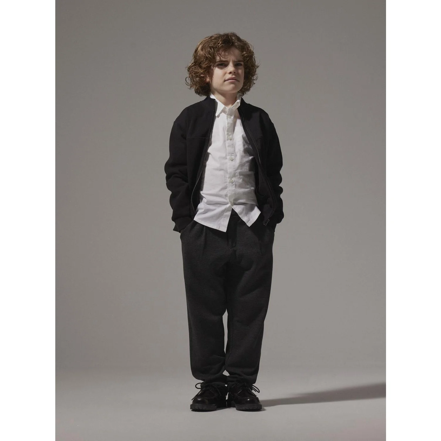Name It Dark Grey Melange Nkmrobino Sweat Chino Pants Unb - Image 2