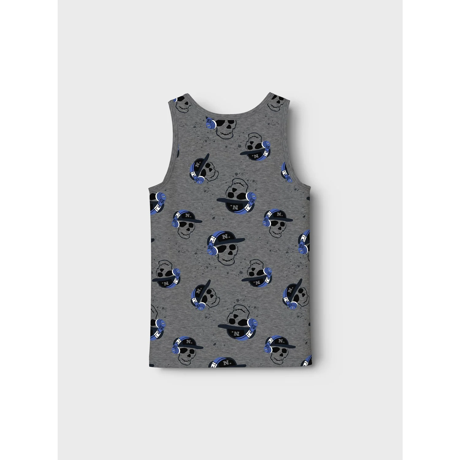 Name It Dark Grey Melange Nkmtank Top 2P Dark Grey Mel Skull Noos - Image 3