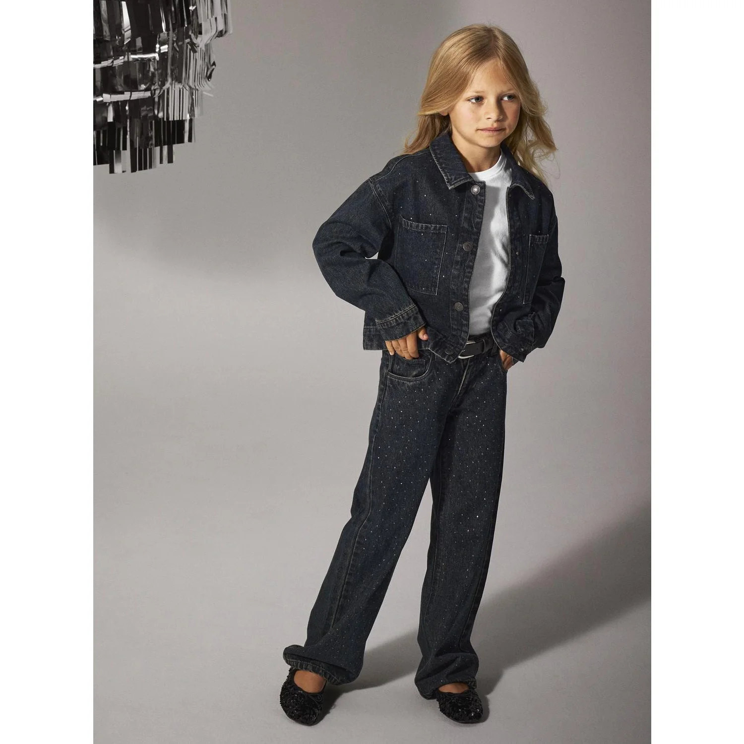 Name It Dark Midnight Denim Nkfrose Wide Rhine Jeans 2424-Im S - Image 2