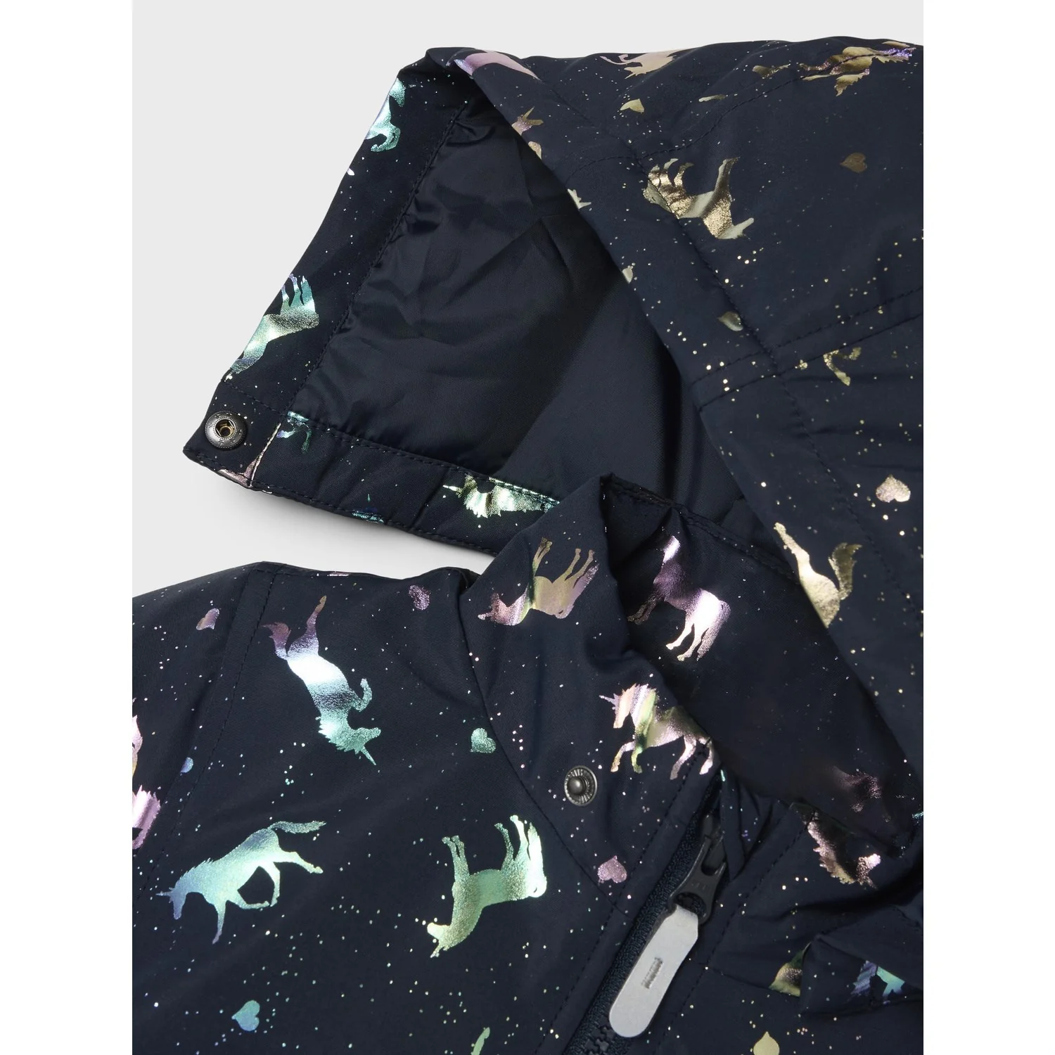 Name It Dark Sapphire Unicorn Nmfmaxi Pa Jacket Foil Aop Noos - Image 8