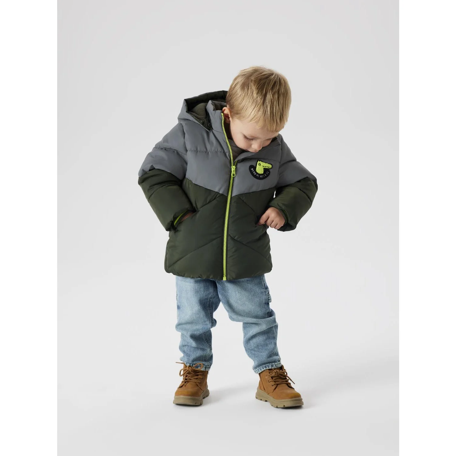 Name It Deep Depths Nmmmorten Puffer Jacket Dino Detail1 - Image 2