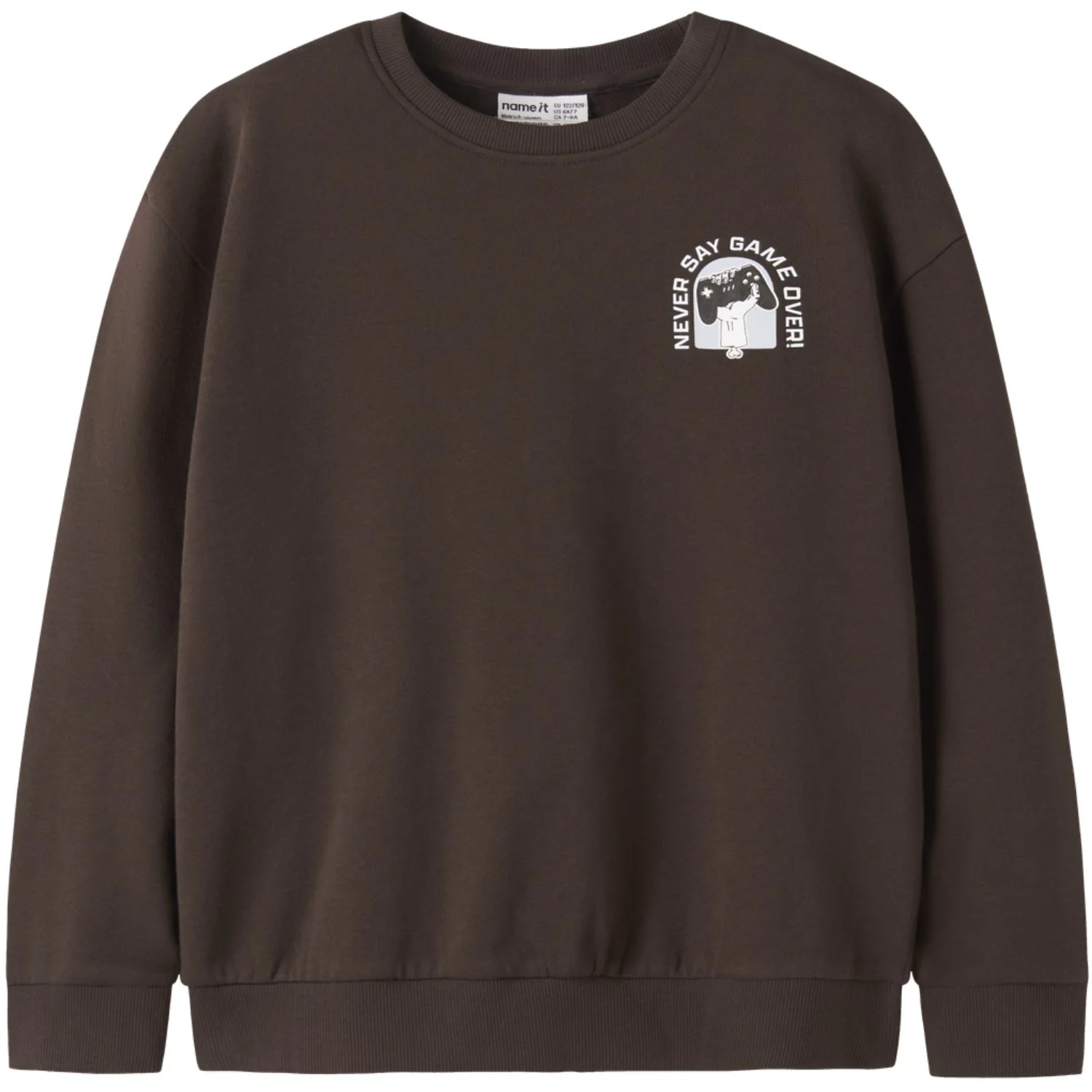 Name It Delicioso Gamer Nkmvildar Ls Nreg Sweat Bru
