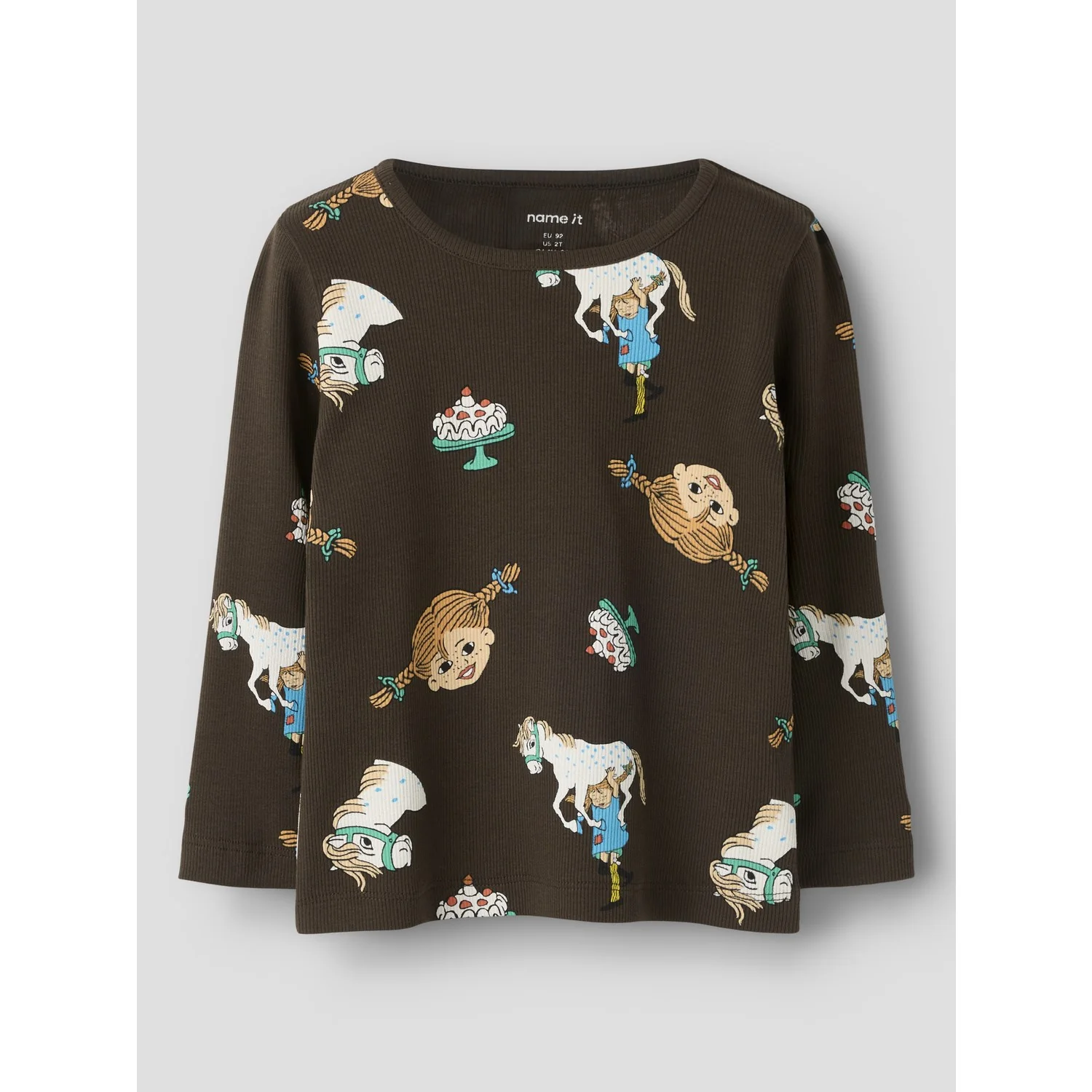 Name It Delicioso Nmfsoca Pippi Ls Top Lnoos Sky - Image 2