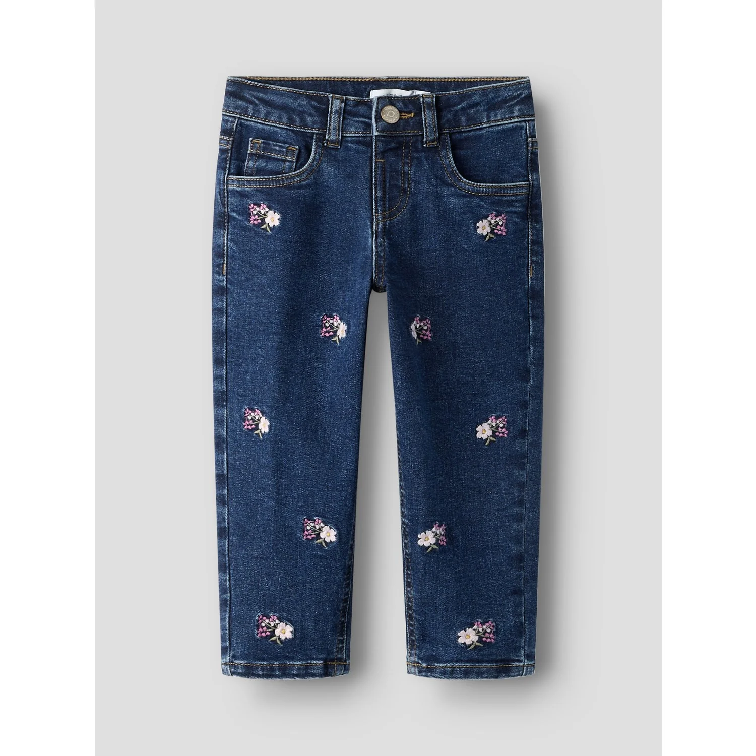 Name It Denim Blue Emb Nmfbella Mom Emb Jeans 1224-Fr Noos - Image 4