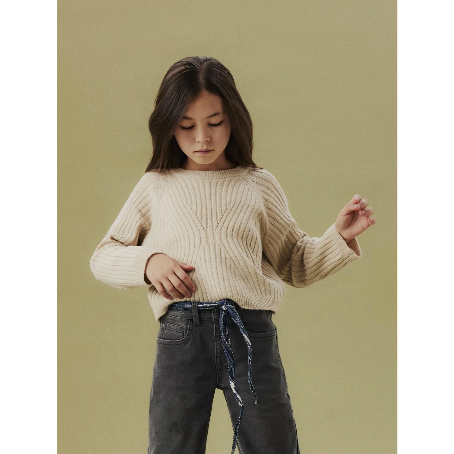Name It Doeskin Nkfrikine Ls Short Knit Pullover P - Image 3