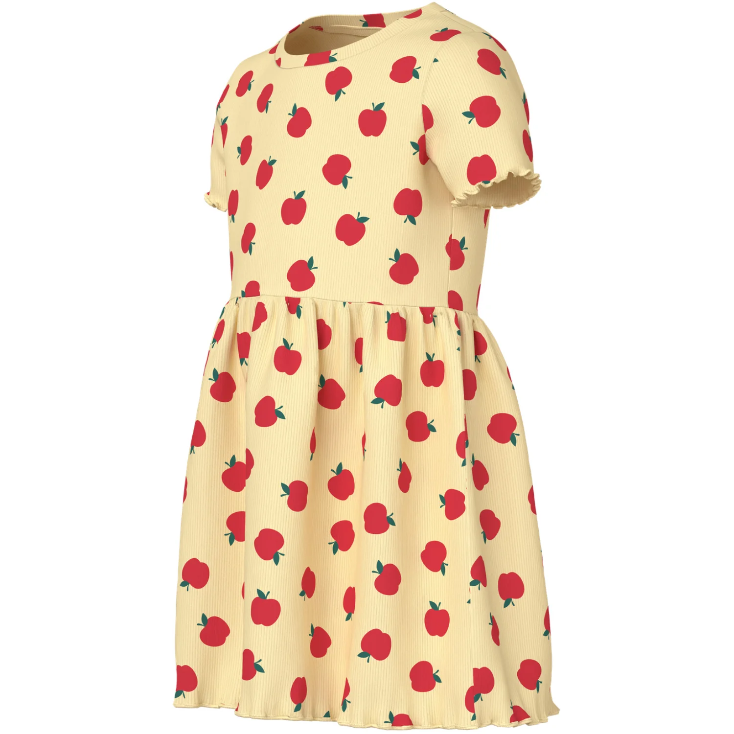 Name It Double Cream Apples Nmfvemma Ss Aop Dress - Image 3